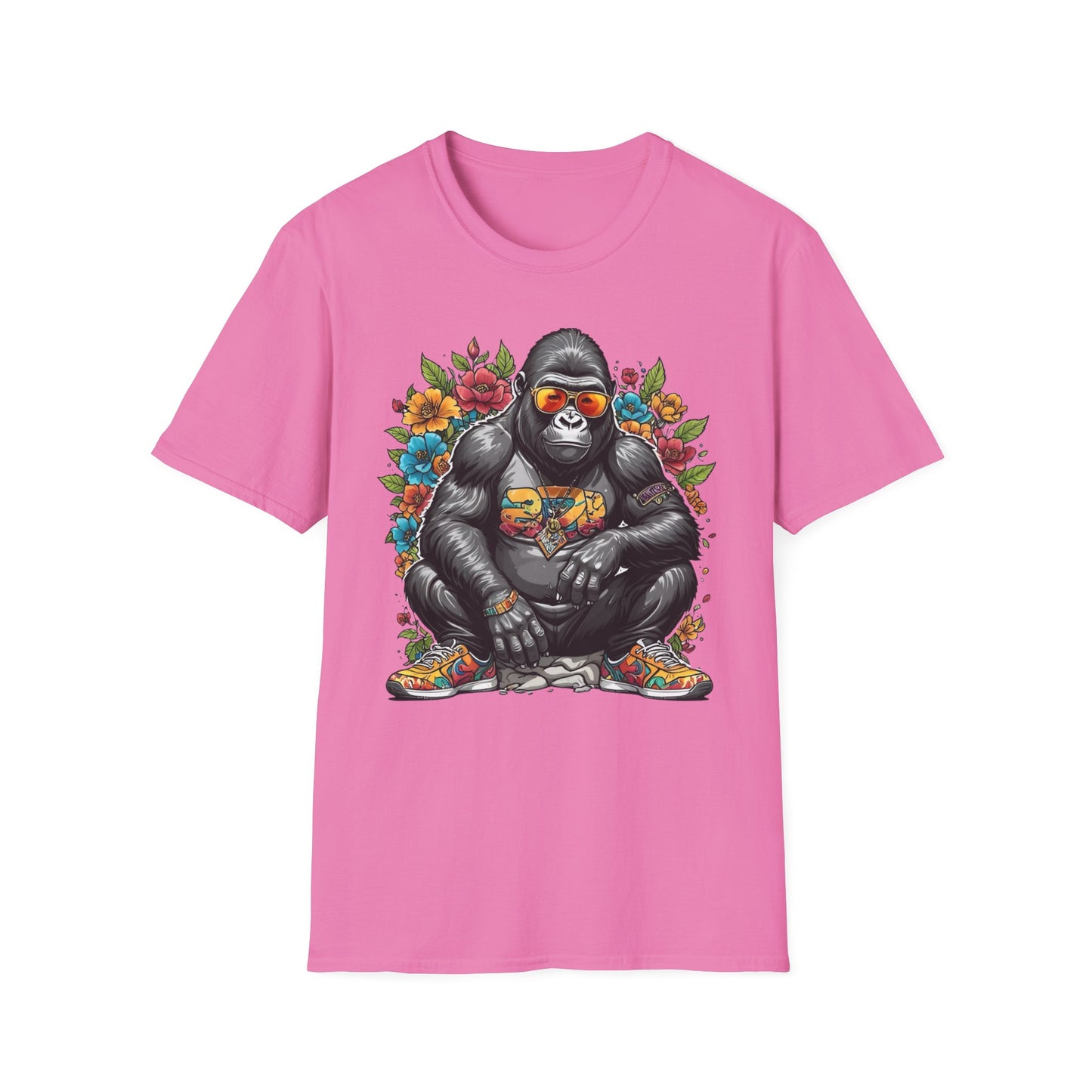 Animals Tees, Funny Animals Shirt, T Shirts with Funny Animals, T-Shirt with Gorilla, Monkey Tees