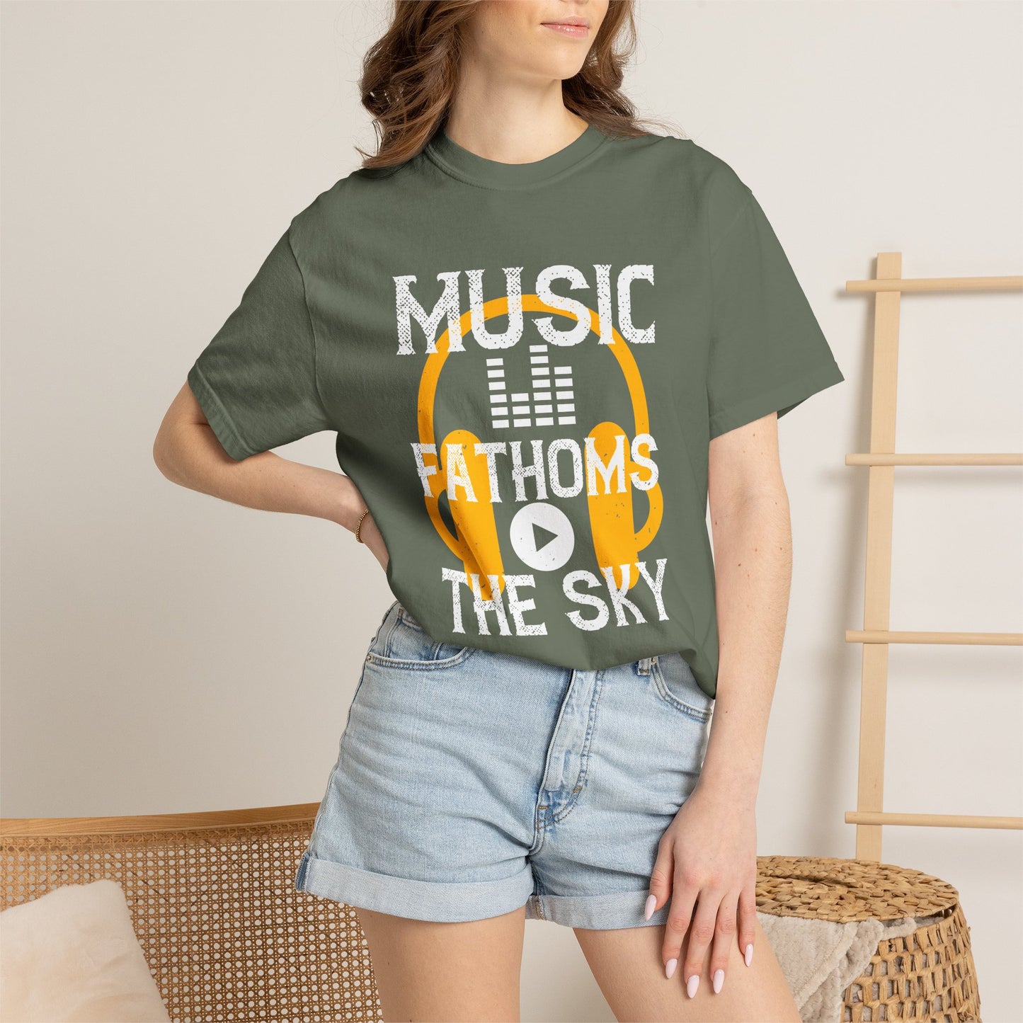 Music Graphic Design Unisex Cotton T-shirt m24
