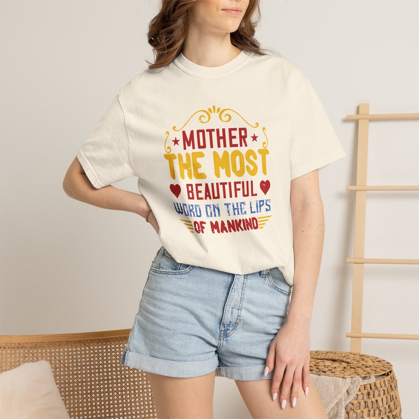 Mom T-shirt Mother Day Mama Tee Unisex Comfort Colors Garment-Dyed Cotton h84