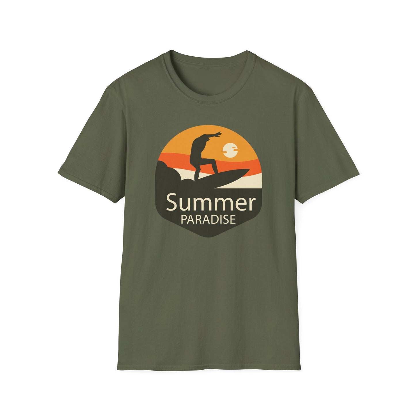 Summer T-Shirt, Summer Design Shirts, Art Tee Shirt with Summer Design - 4