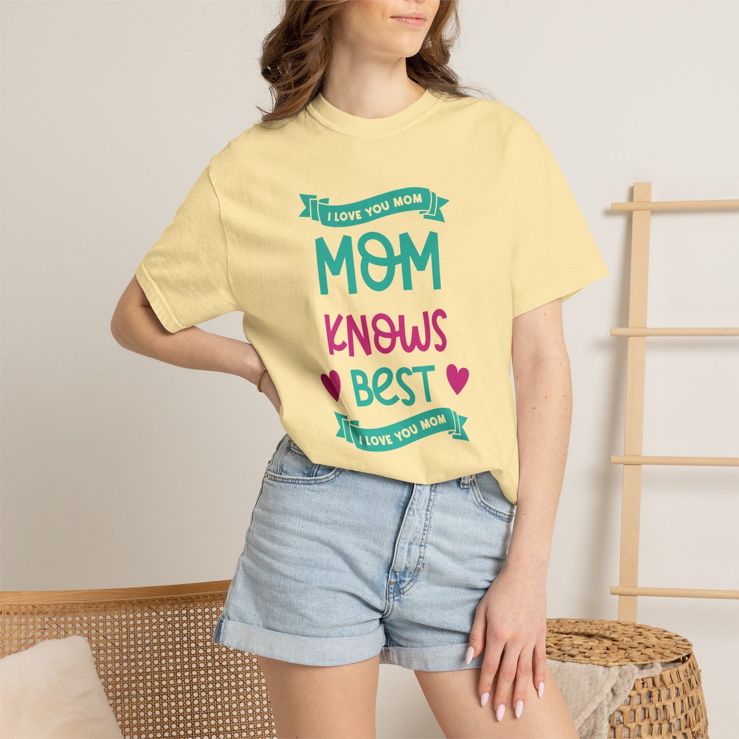 Mom T-shirt Mother's Day Mama Tee Unisex Comfort Colors Garment-Dyed Cotton h16