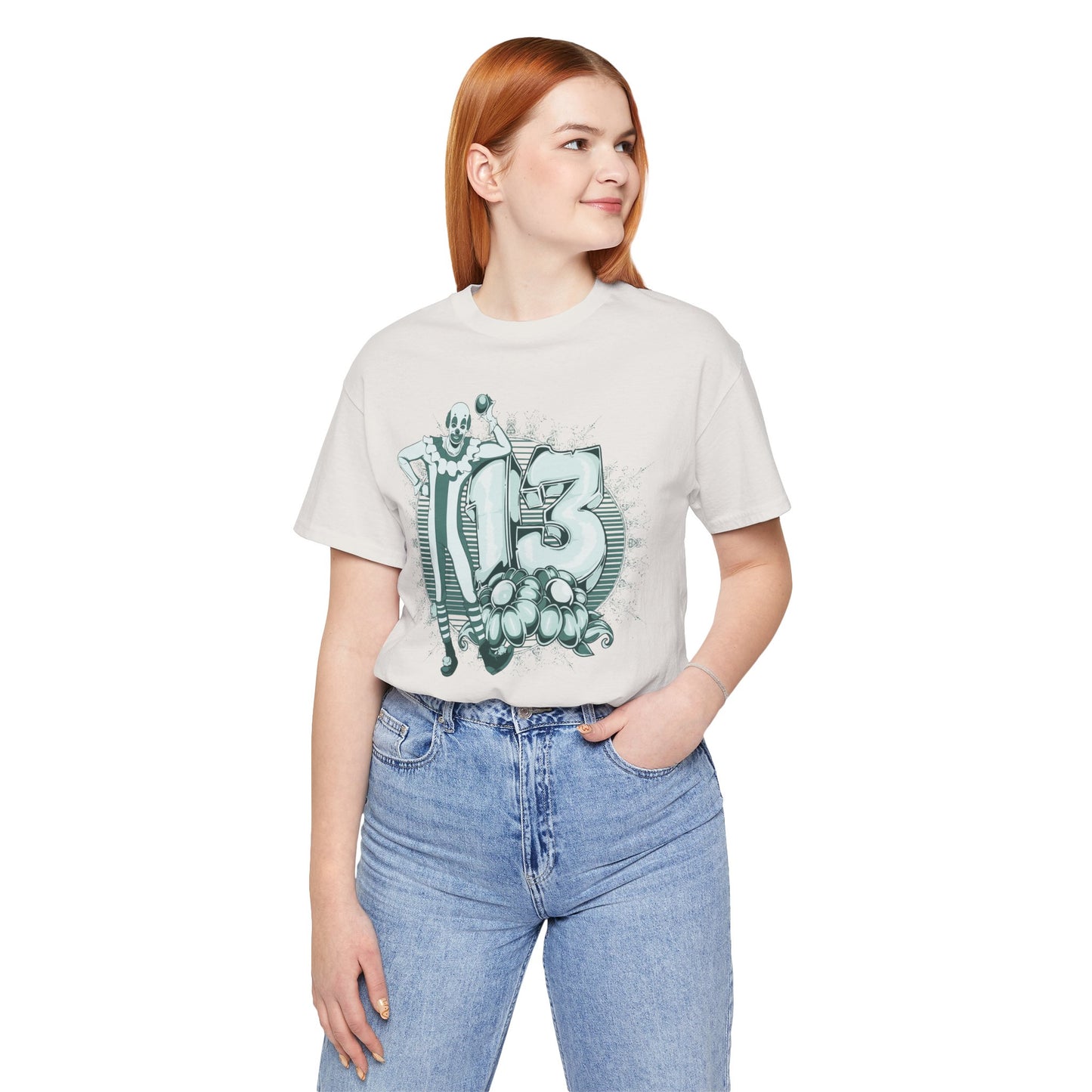 Vintage Clown Graphic Illustration Unisex Cotton T-Shirt Art-39
