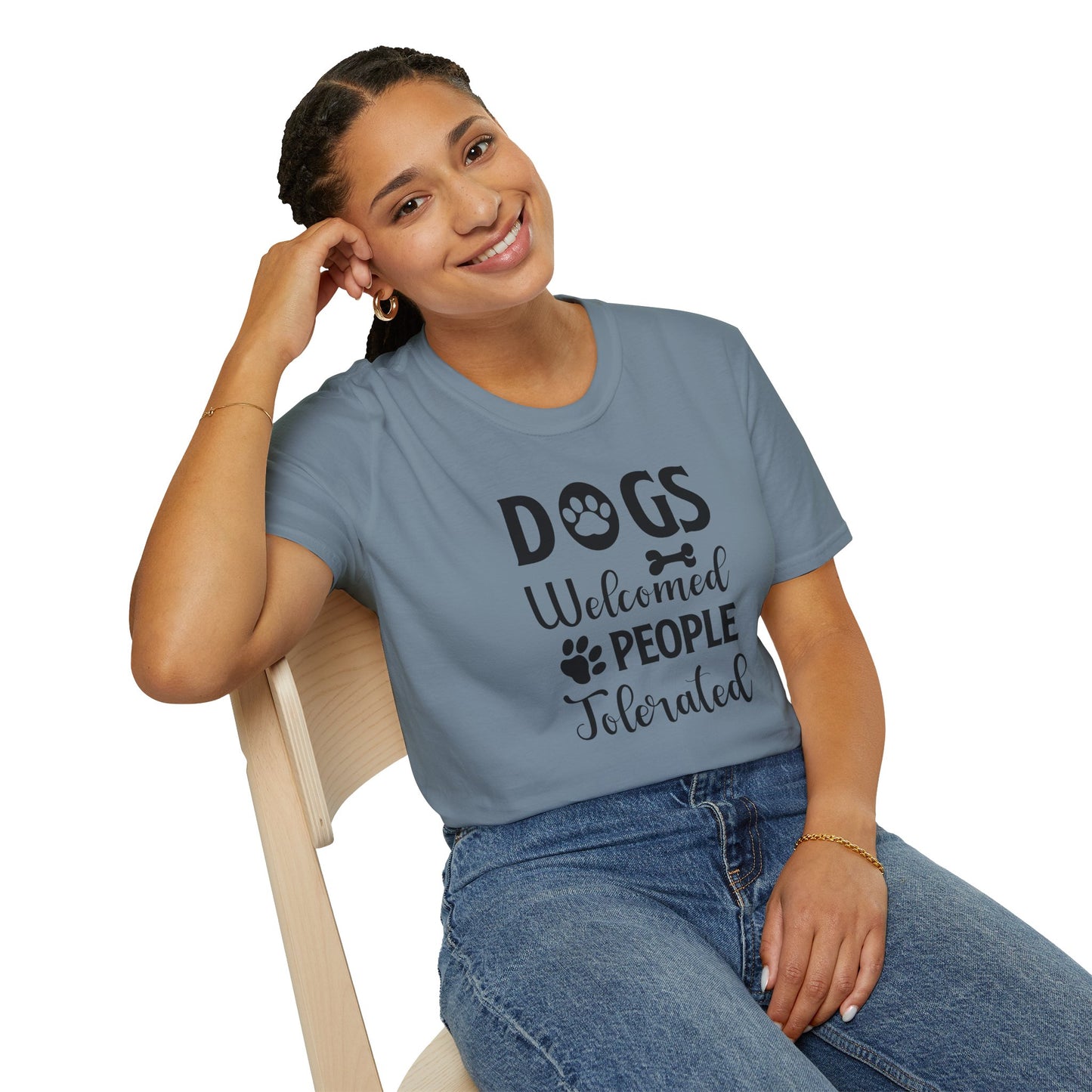Dog Slogan T Shirts With Funny Words Tee Shirt Featuring Funny Quotes Unisex Gildan Softstyle 64000 Ringspun Cotton