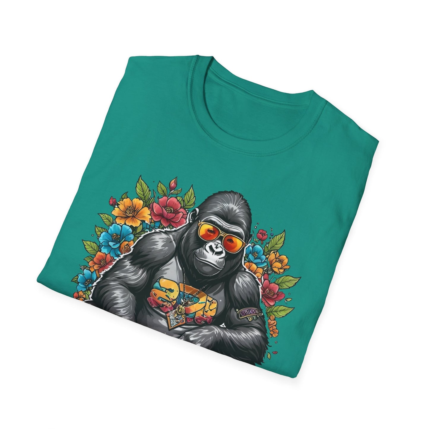 Animals Tees, Funny Animals Shirt, T Shirts with Funny Animals, T-Shirt with Gorilla, Monkey Tees