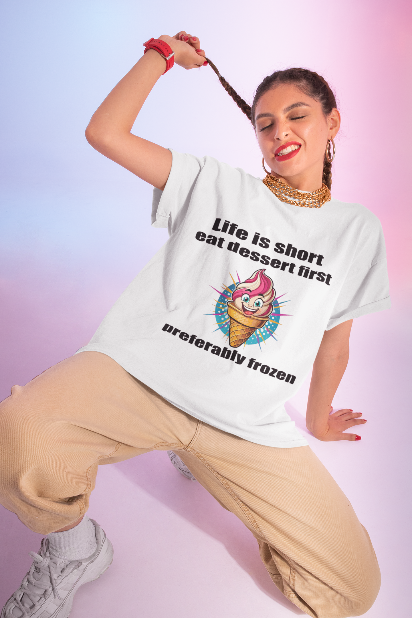 Food Tees, Funny Food T Shirts, Funny T Shirts, Shirt with Food, Junk Food Tees, Shirt with Ice Cream, Ice Cream T-Shirt