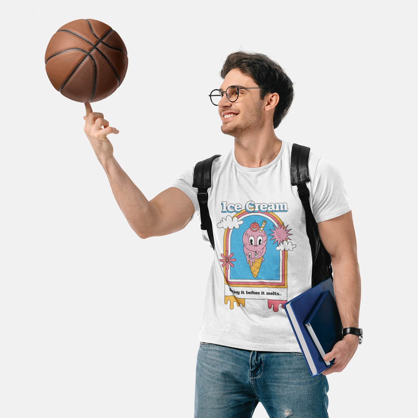 Food Tees, Funny Food T Shirts, Funny T Shirts, Shirt with Food, Junk Food Tees, Shirt with Ice Cream, Ice Cream T-Shirt