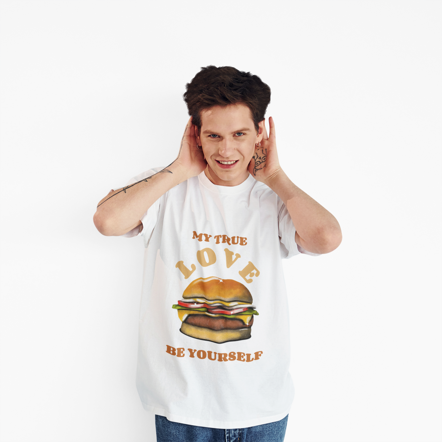 Food Tees, Funny Food T Shirts, Funny T Shirts, Shirt with Food, Junk Food Tees, Shirt with Burger, Burger T-Shirt