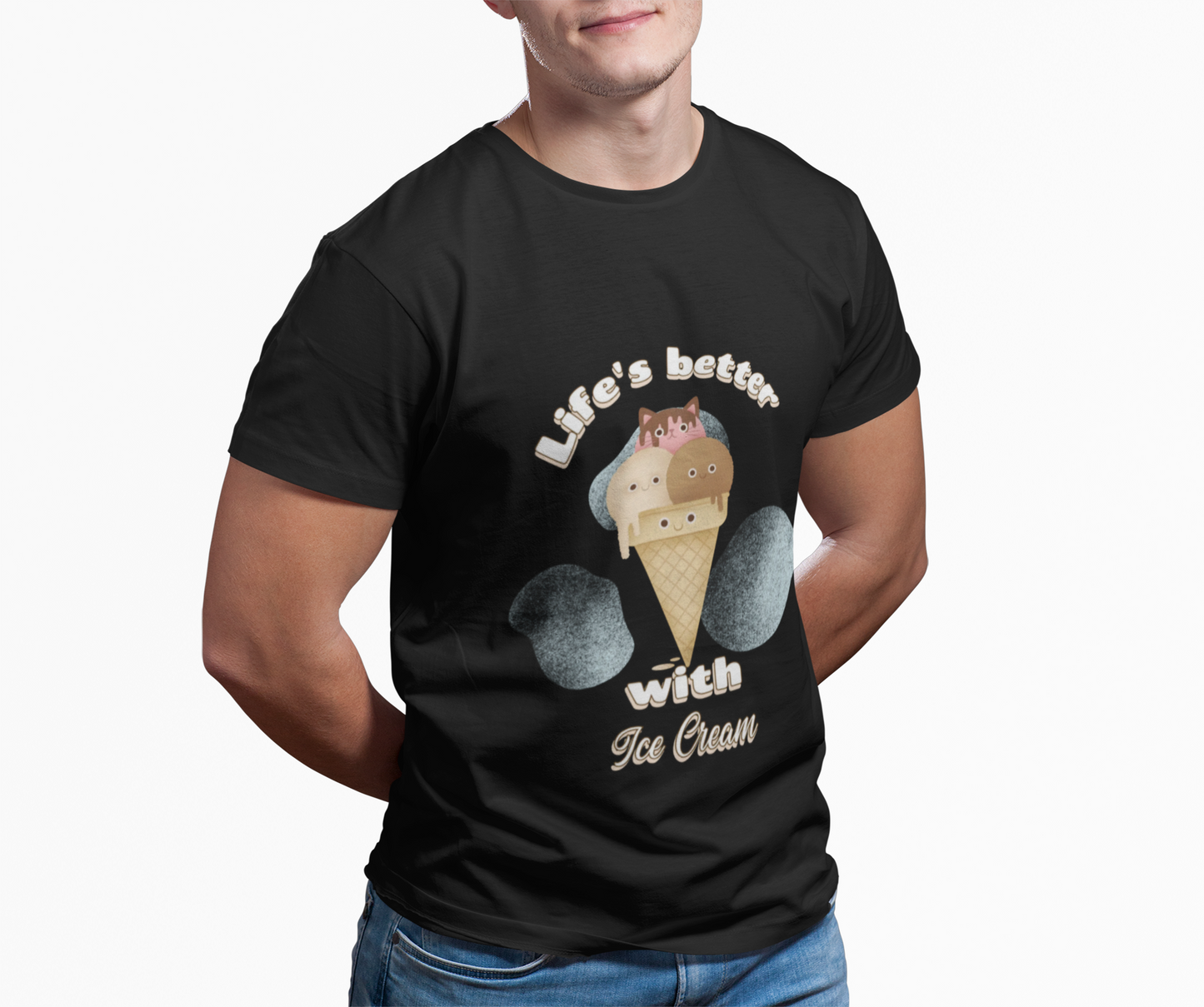 Food Tees, Funny Food T Shirts, Funny T Shirts, Shirt with Food, Junk Food Tees, Shirt with Ice Cream, Ice Cream T-Shirt