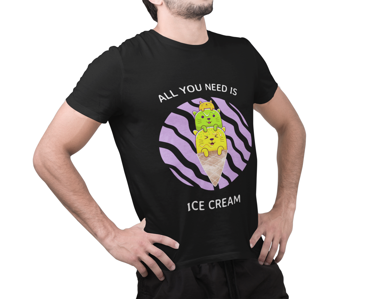 Food Tees, Funny Food T Shirts, Funny T Shirts, Shirt with Food, Junk Food Tees, Shirt with Ice Cream, Ice Cream T-Shirt