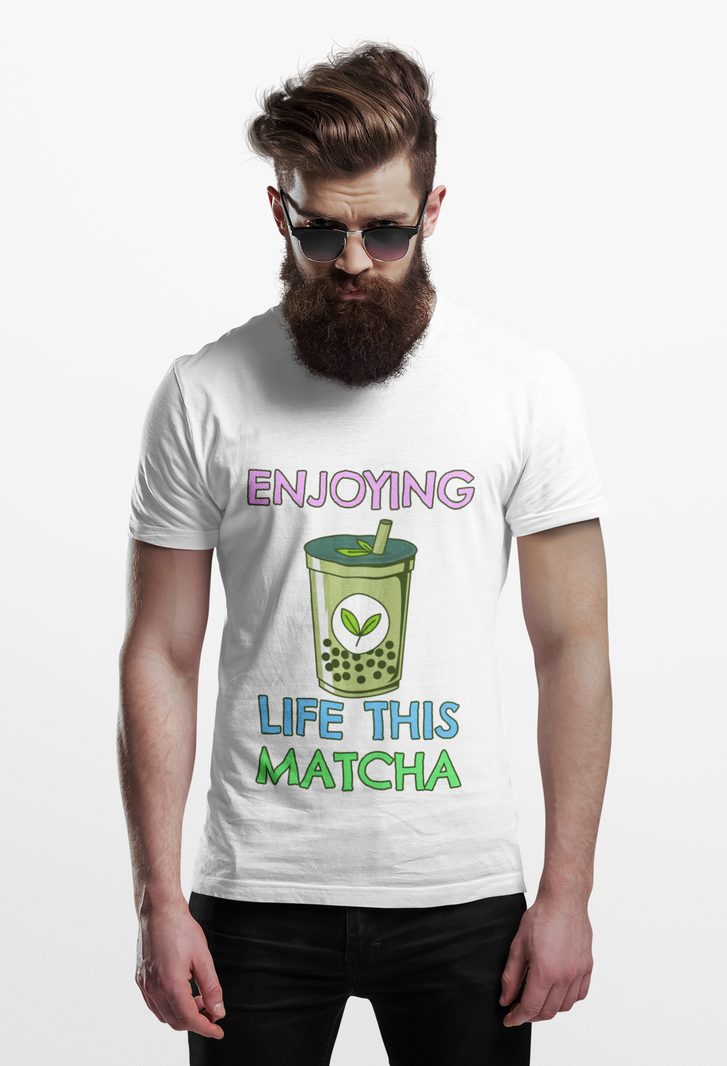Food Tees, Funny Food T Shirts, Funny T Shirts, Shirt with Drinks, Shirt with Matcha