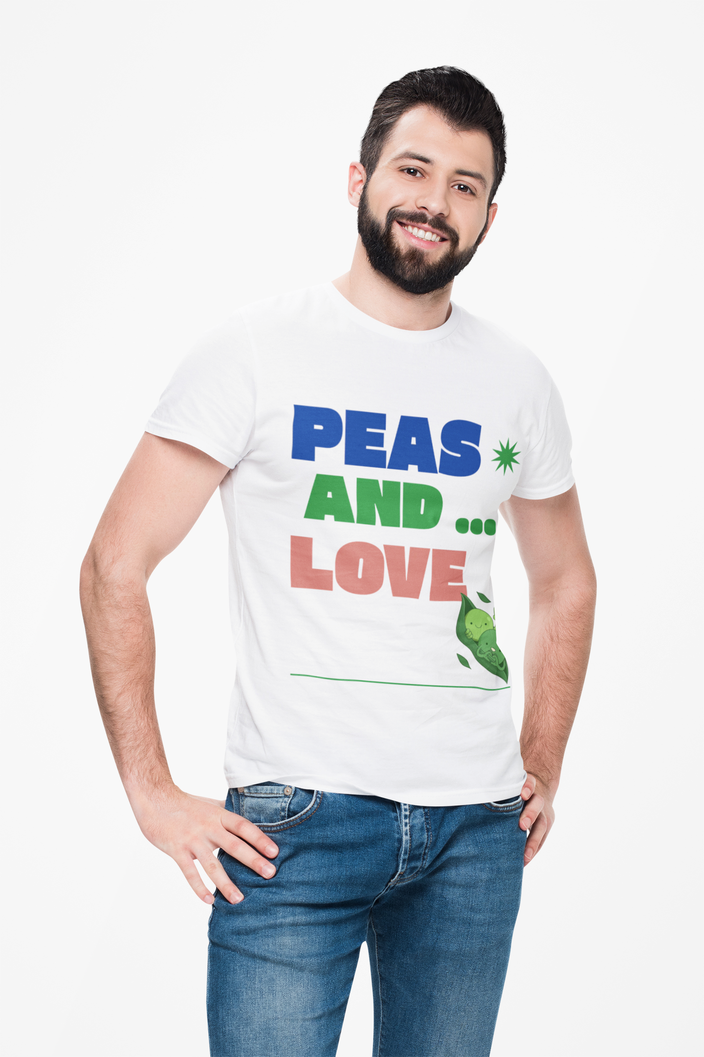 Food Tees, Funny Food T Shirts, Funny T Shirts, Shirt with Vegetables, Shirt with Peas