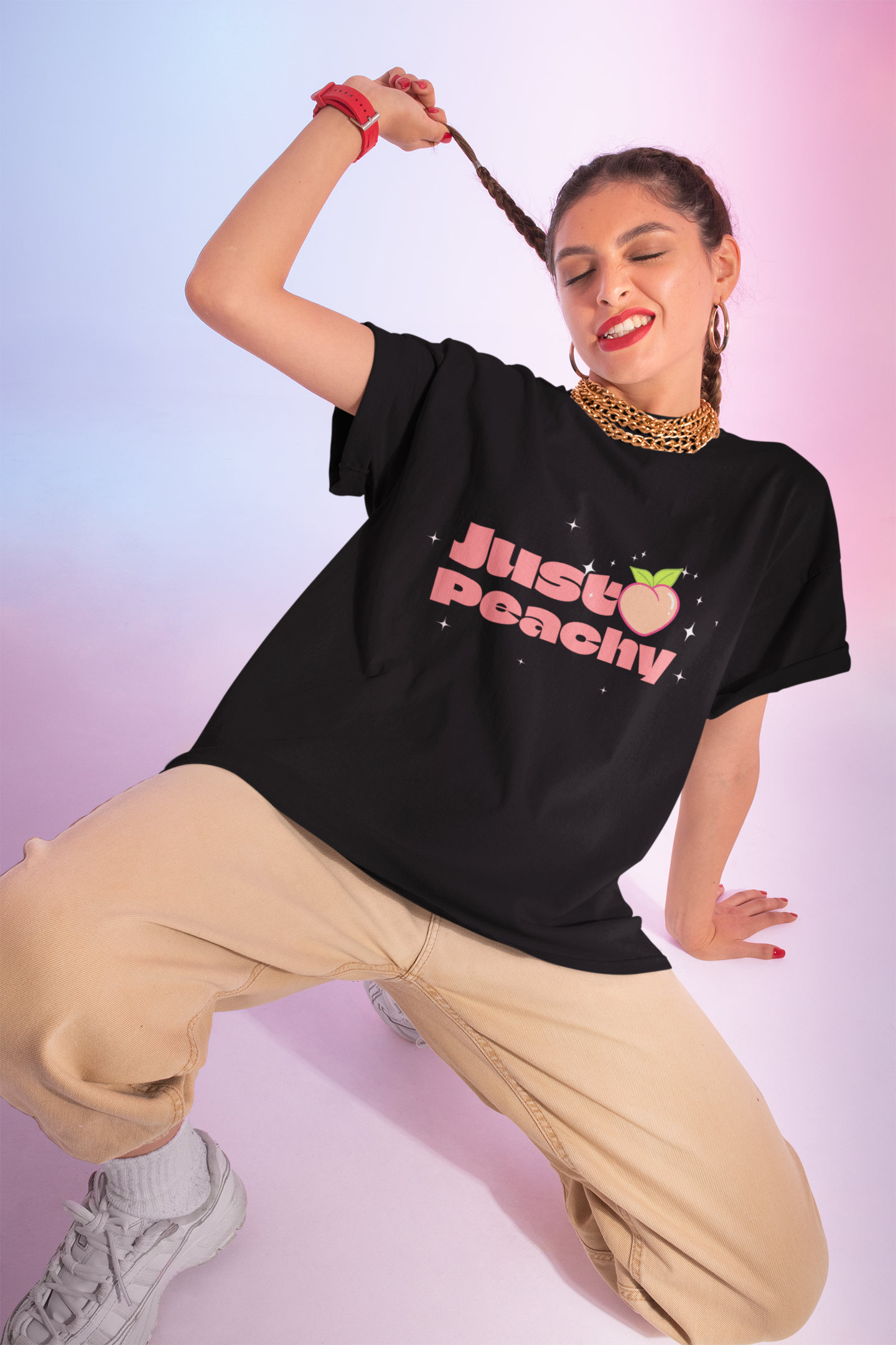 Food Tees, Funny Food T Shirts, Funny T Shirts, Shirt with Fruits, Shirt with Peach