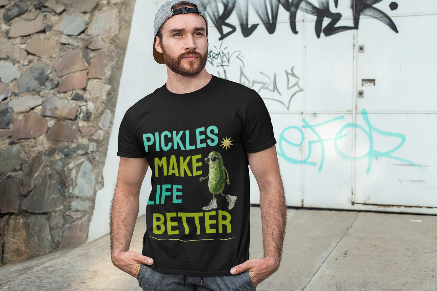Food Tees, Funny Food T Shirts, Funny T Shirts, Shirt with Vegetables, Shirt with Pickle