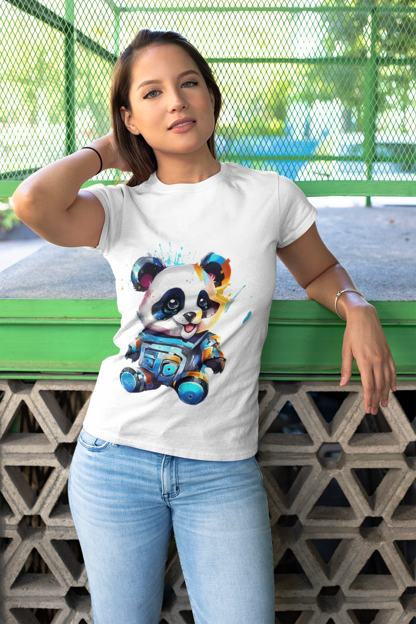 Animals Tees, Funny Animals Shirt, T Shirts with Funny Animals, T-Shirt with Panda, Panda Tees
