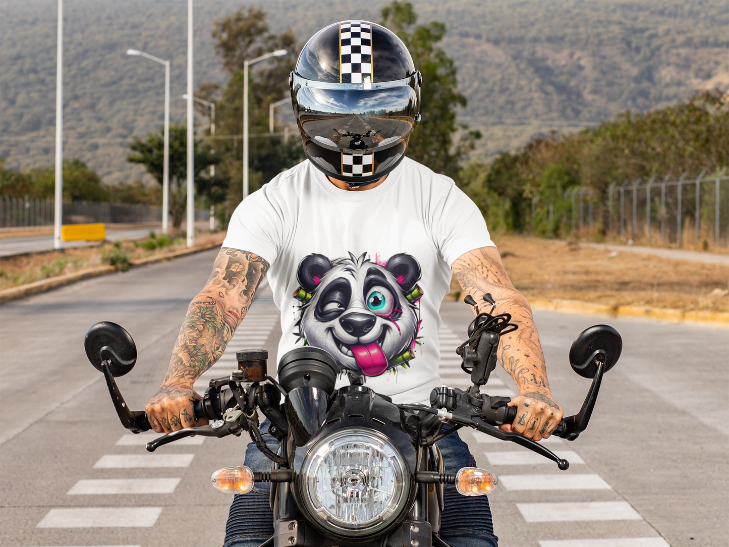 Animals Tees, Funny Animals Shirt, T Shirts with Funny Animals, T-Shirt with Panda, Panda Tees