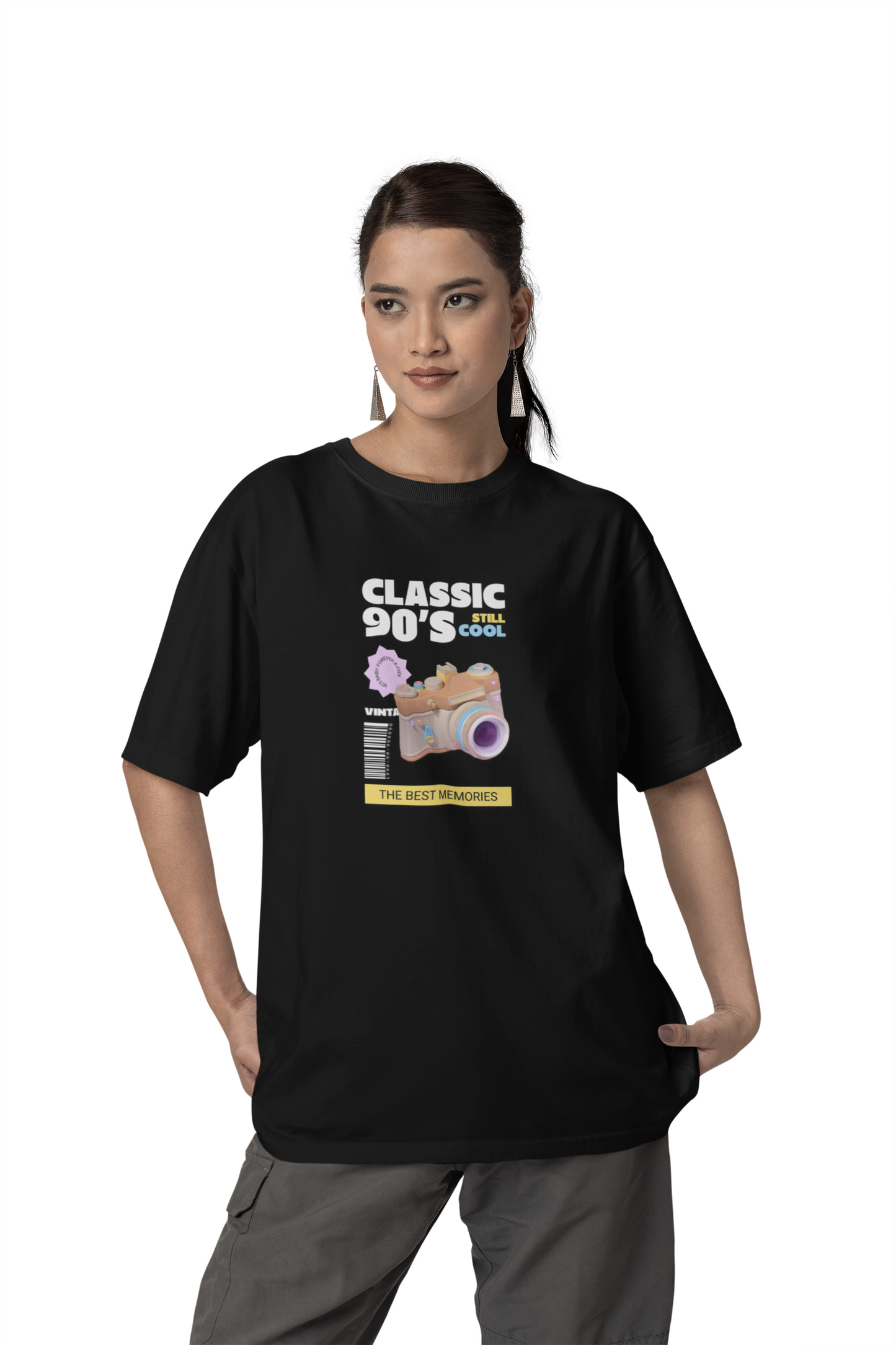 90s Camera T-Shirt Classic 90s Cool Unisex Cotton Retro Photography Tee