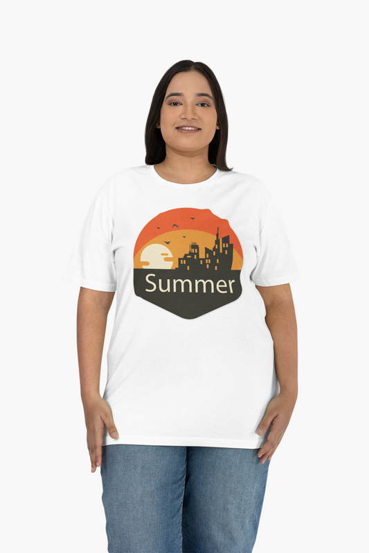 Summer T-Shirt, Summer Design Shirts, Art Tee Shirt with Summer Design - 6