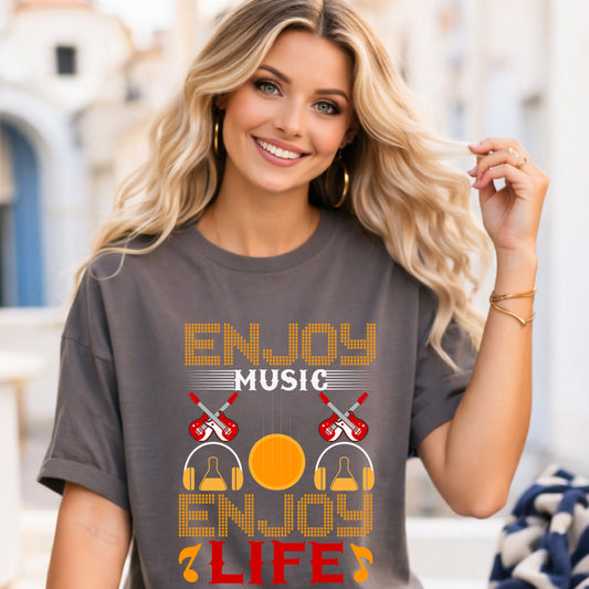 Music Graphic Design Unisex Cotton T-shirt 049