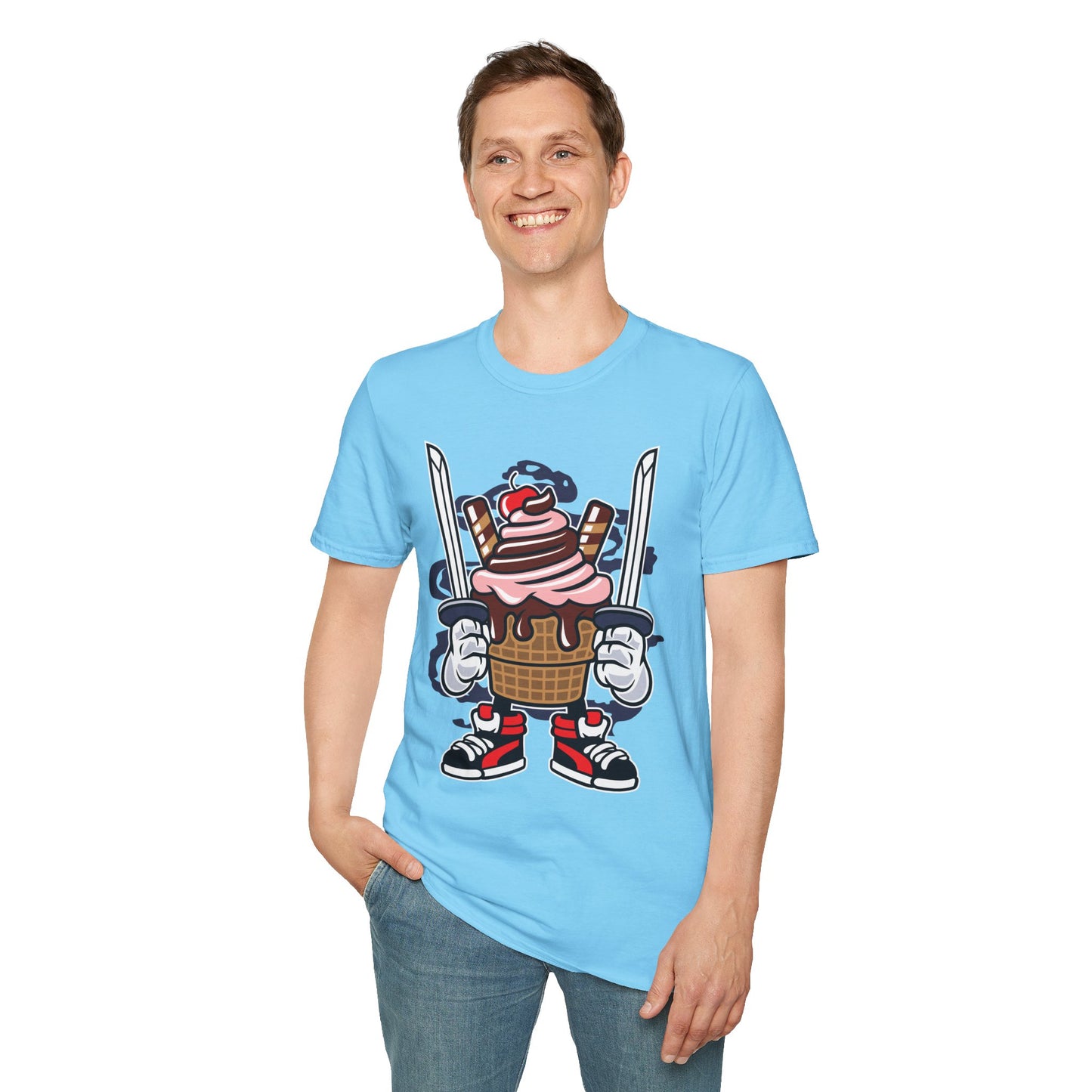 Cartoon T Shirt Unisex Animation Tee Funny Tee Gildan Softstyle 64000 Ring Spun Cotton 99