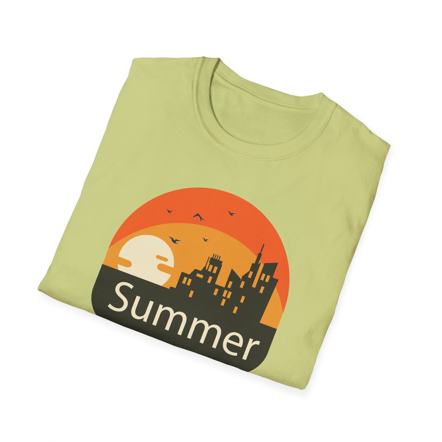 Summer T-Shirt, Summer Design Shirts, Art Tee Shirt with Summer Design - 6