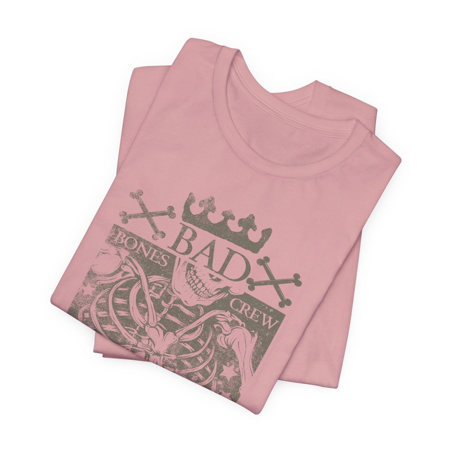 Skeleton Ribcage Tee Bones Crew Graphic Shirt A-10