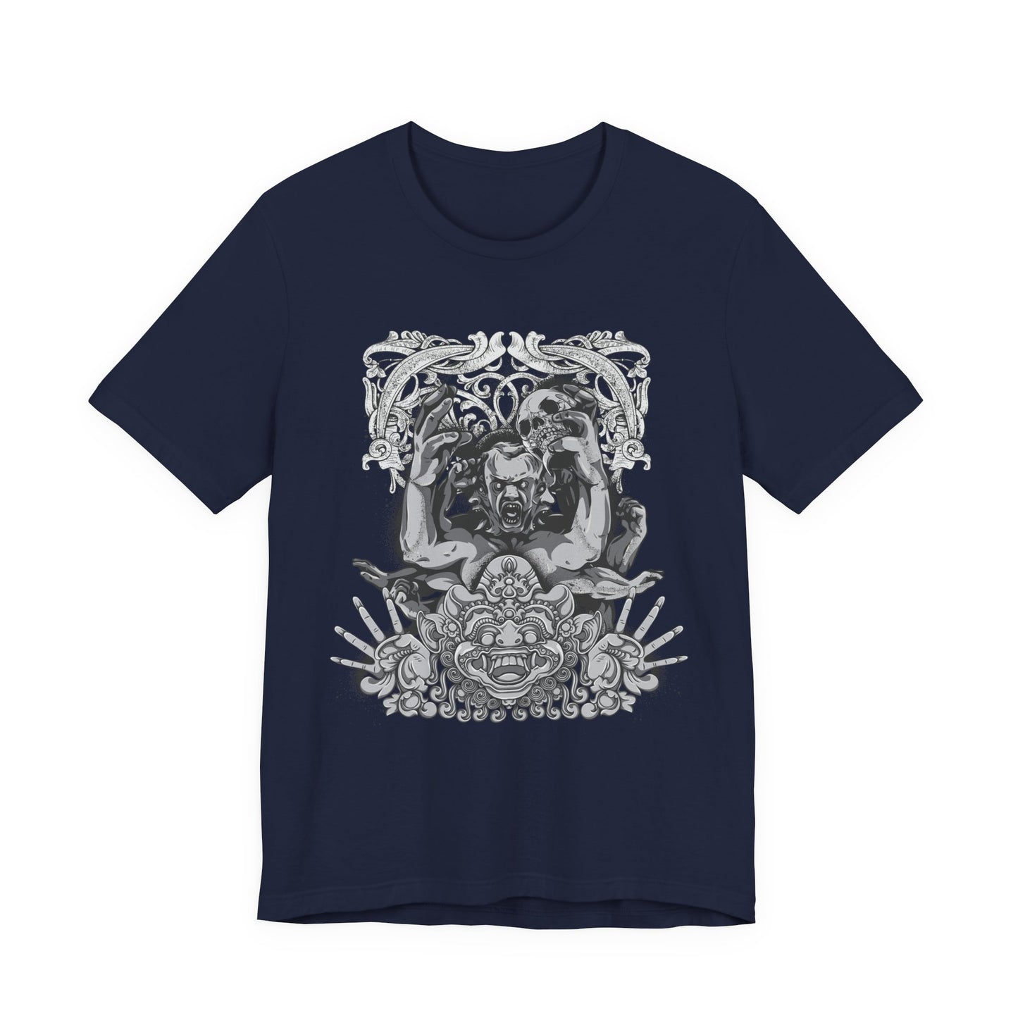 Mask Artwork Illustration Graphic Unisex Cotton T-Shirt r17