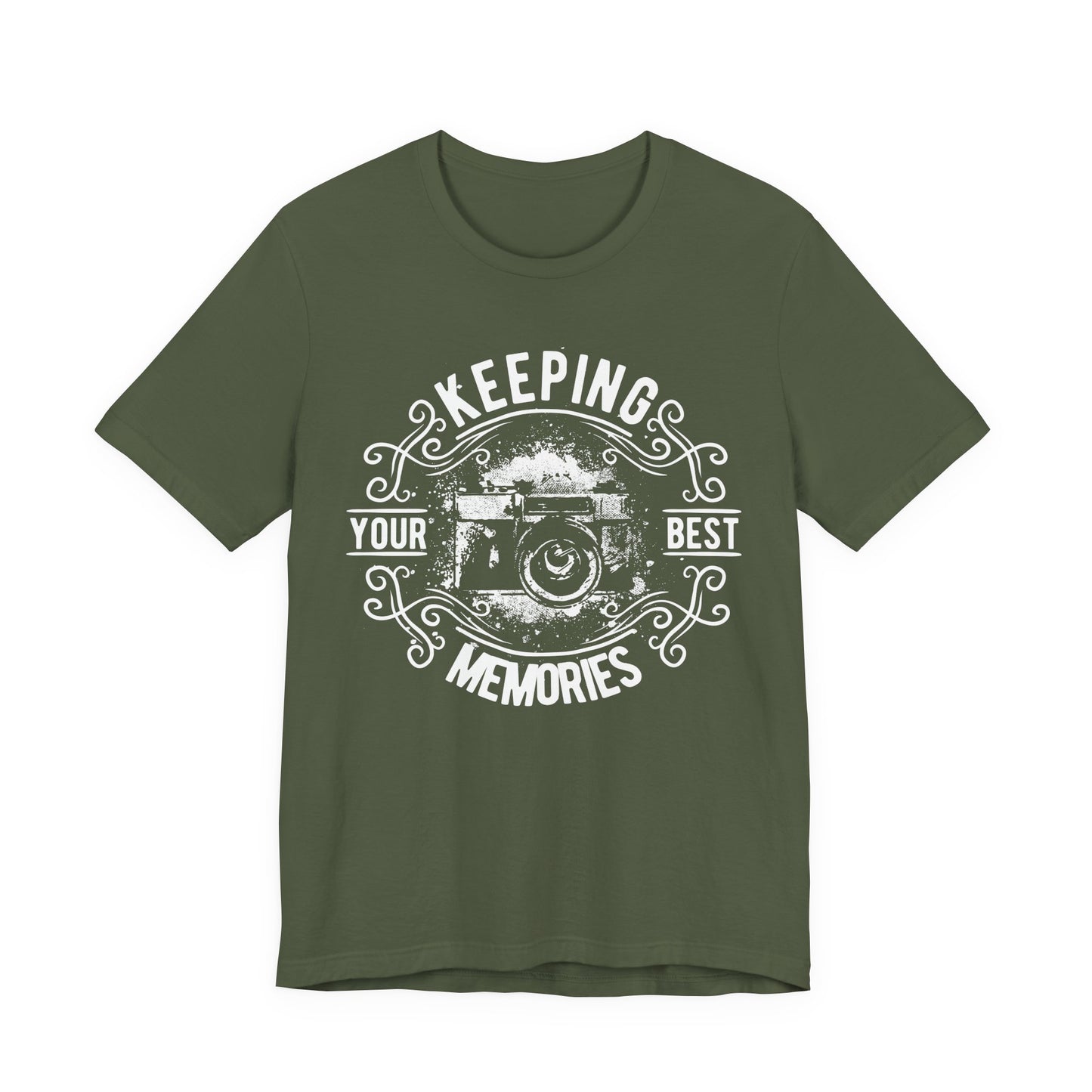 Keeping Your Best Memories T-Shirt Vintage Camera Graphic T-Shirt A-5