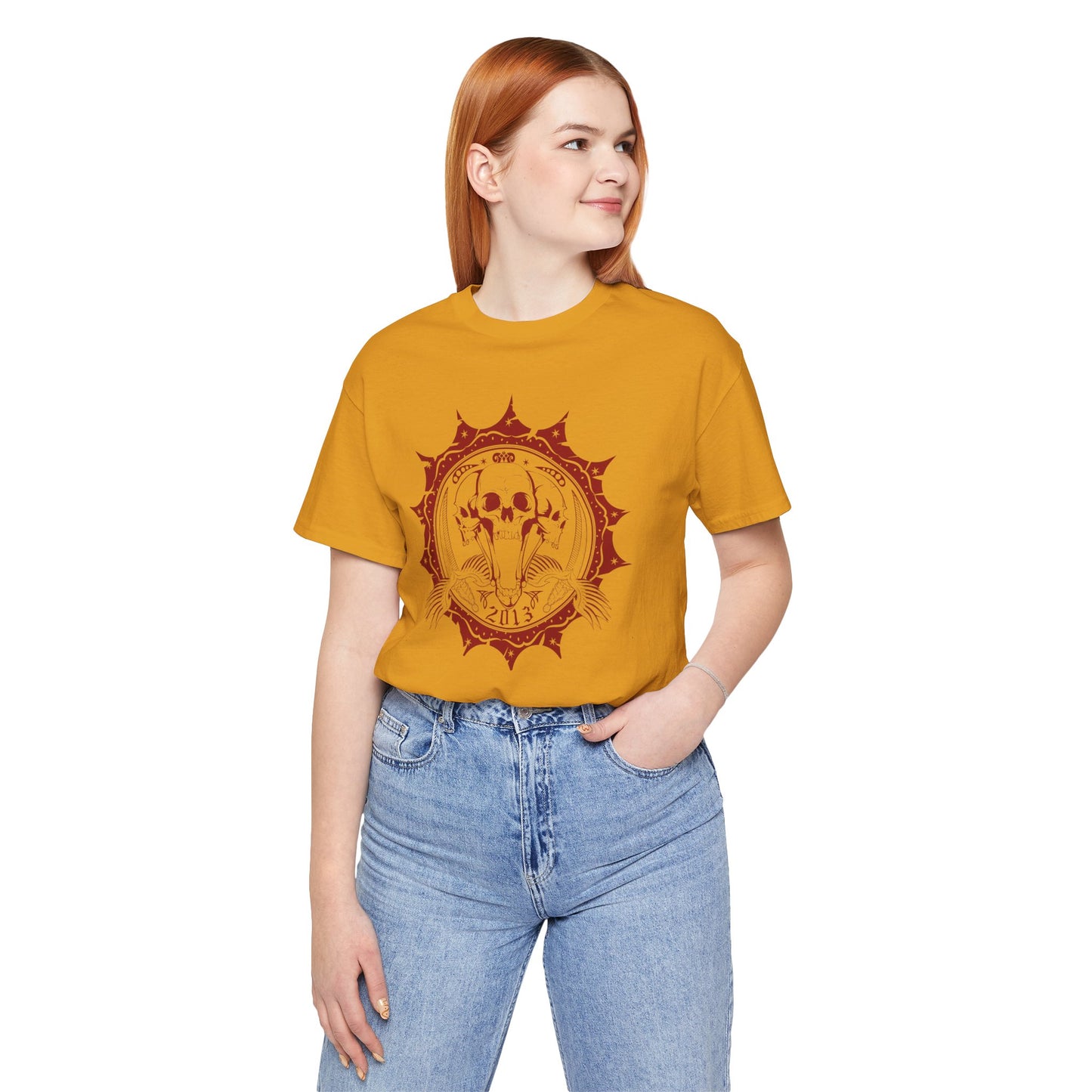 Skull Elephant Mandala Tee Boho Skull Graphic Shirt Art-51