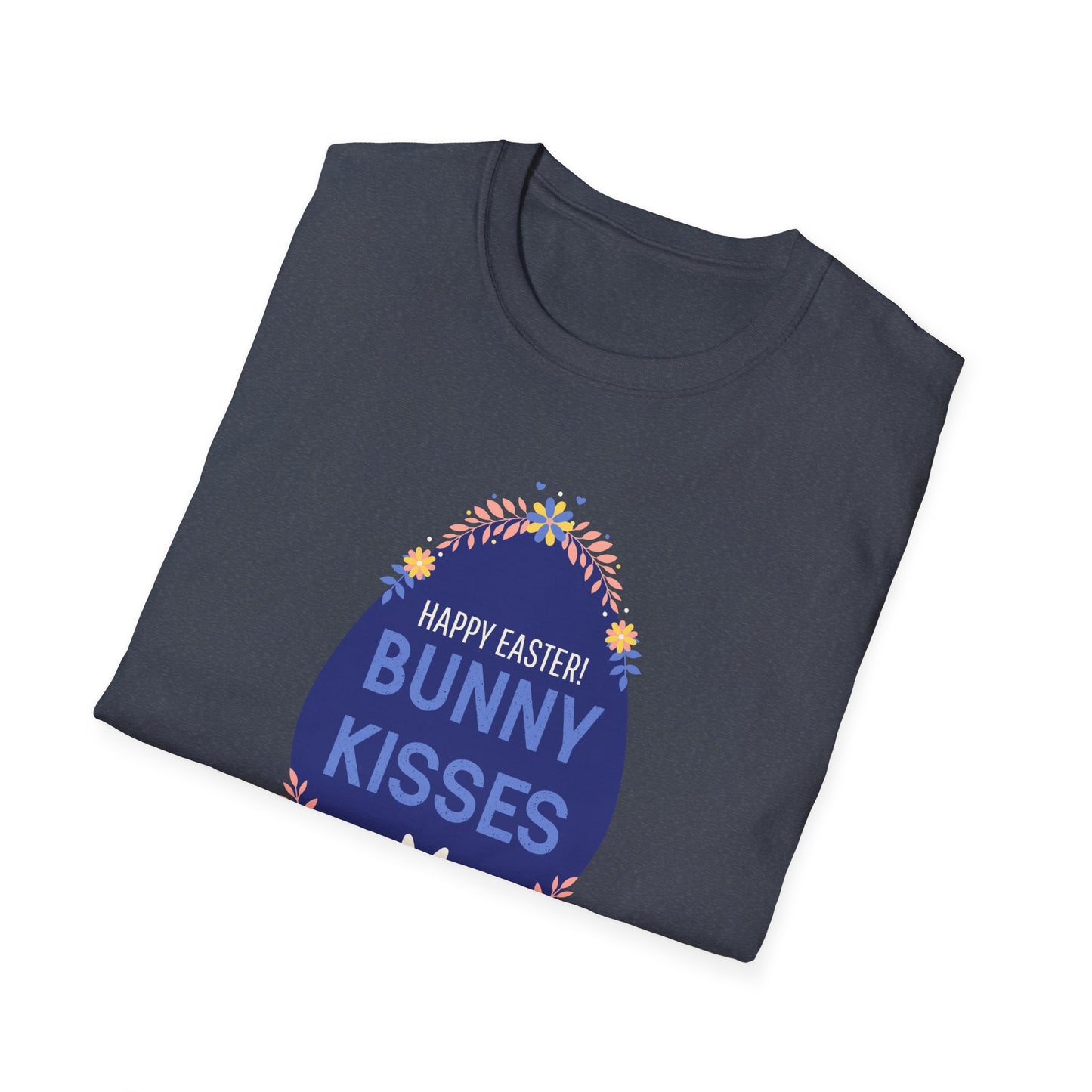 Easter Bunny Kisses T-Shirt, Tee Shirt with Easter Signature, T Shirt with Easter Prints, Tee Shirt with Easter Design - 3