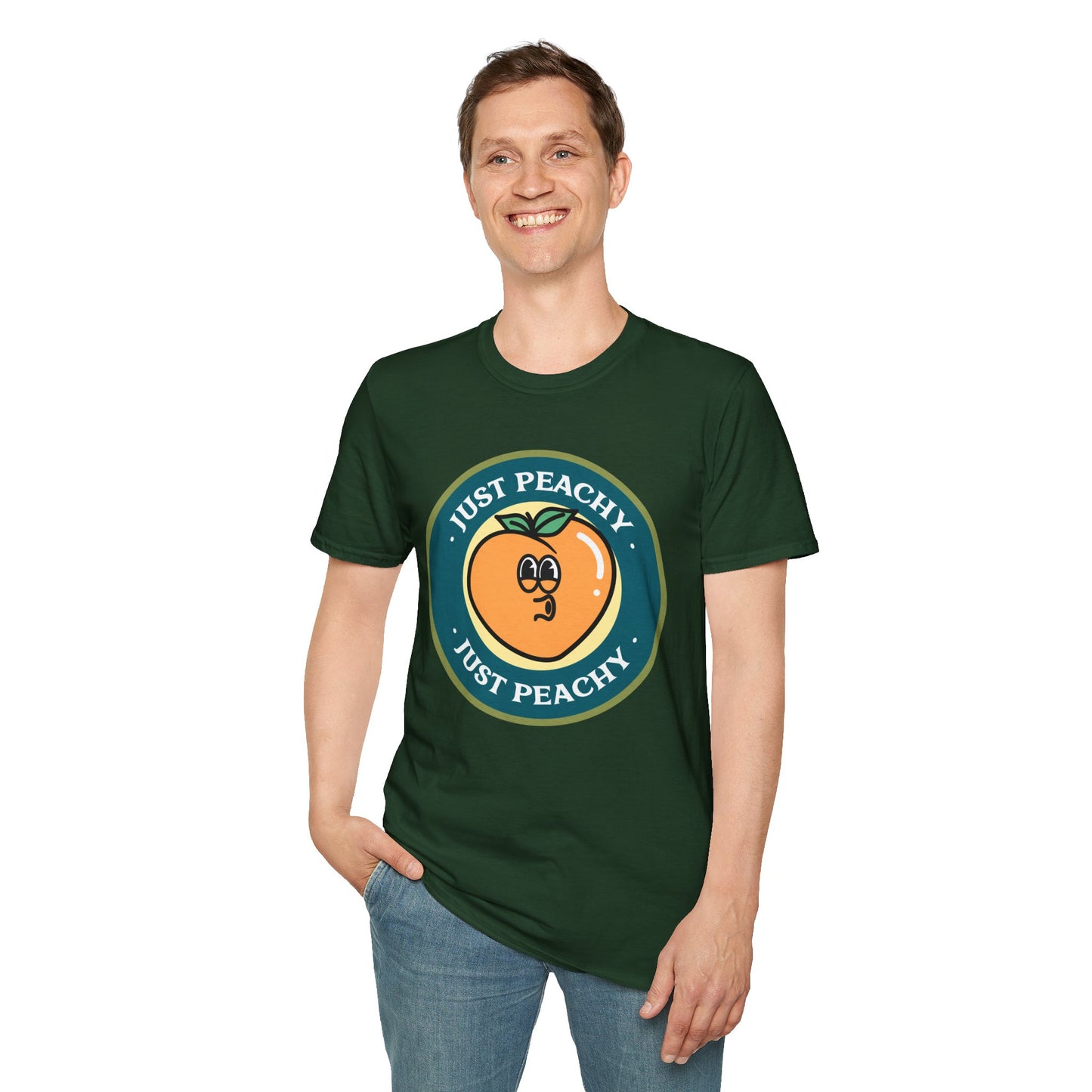 Food Tees, Funny Food T Shirts, Funny T Shirts, Shirt with Fruits, Shirt with Peach