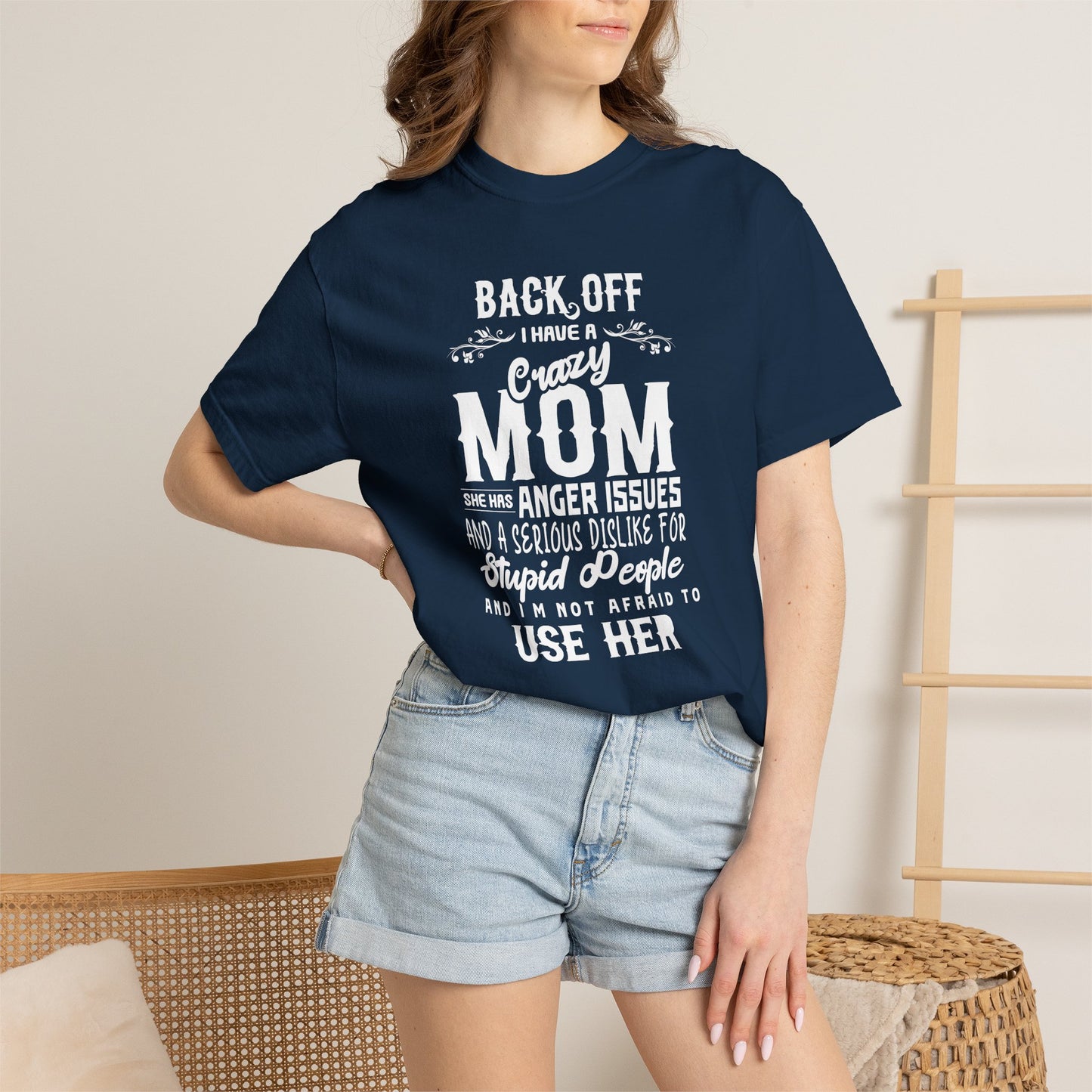 Mom T-shirt Mother's Day Mama Tee Unisex Comfort Colors Garment-Dyed Cotton h34