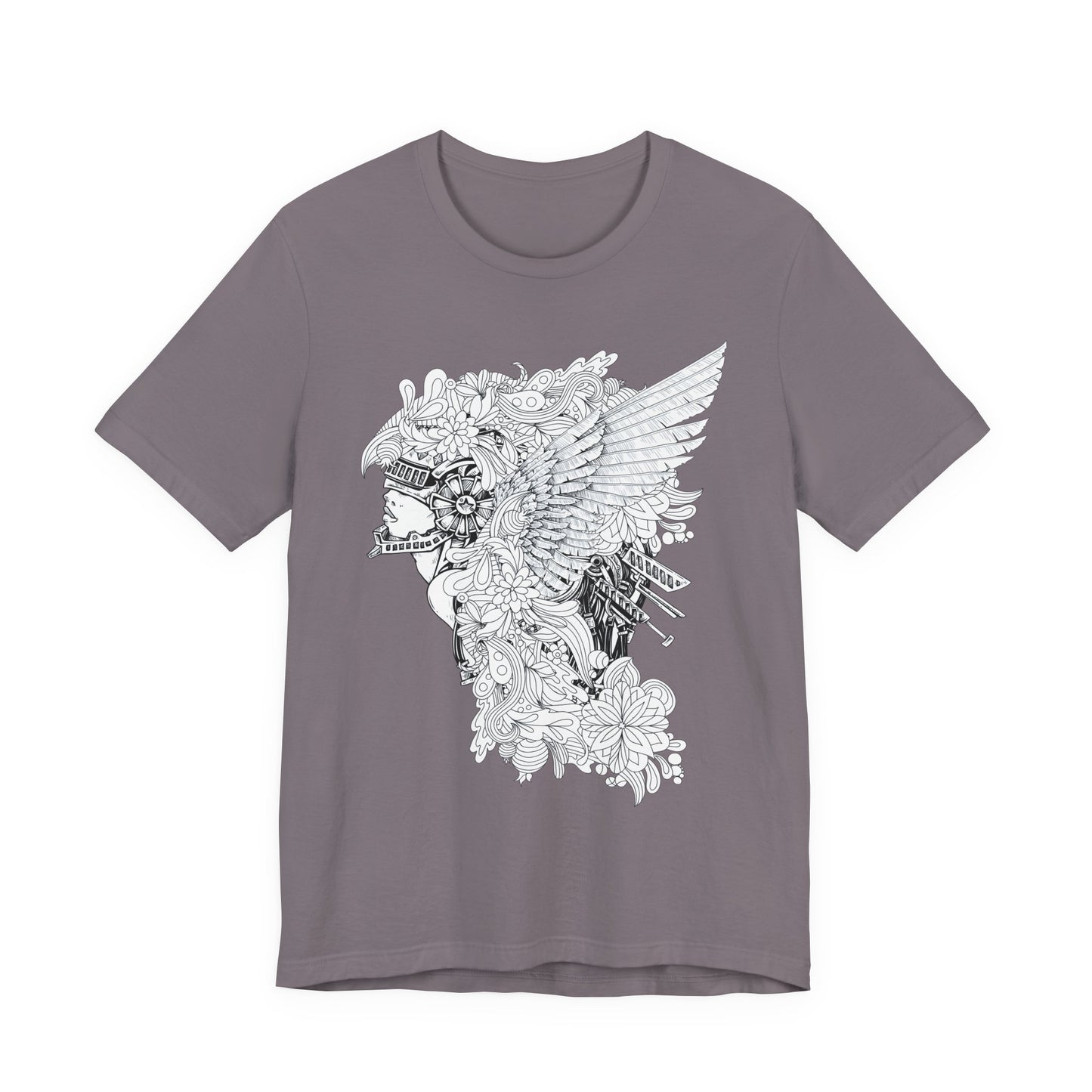 Eagle Illustration Graphic Unisex Cotton T-Shirt r26