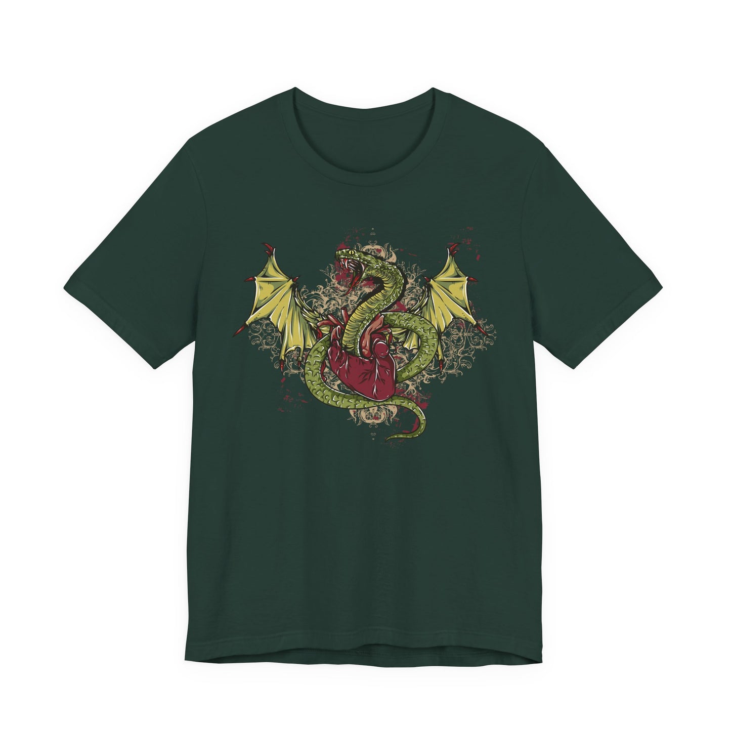 Dragon Illustration Graphic Unisex Cotton T-Shirt r29