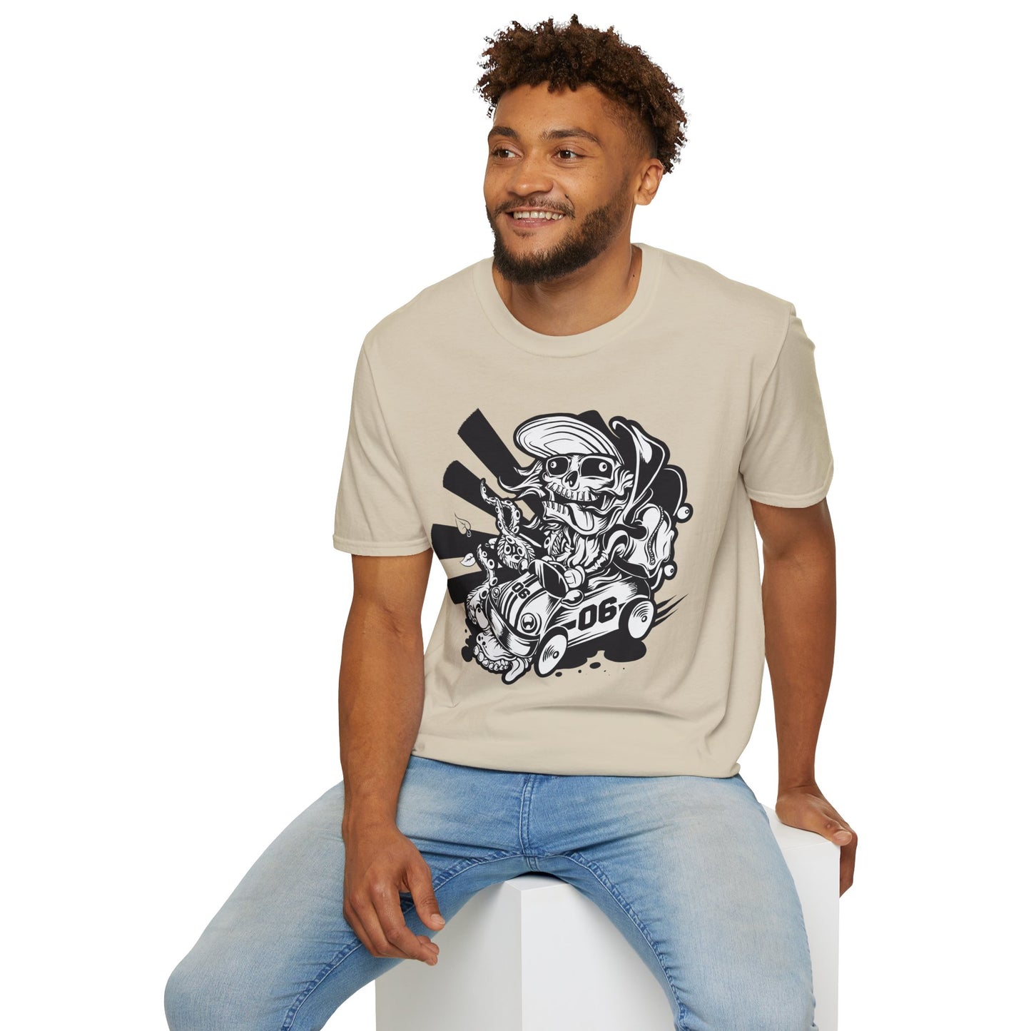Cartoon Animation T Shirt Unisex Softstyle 64000 Cotton Tee With Fun Art Design Graphics