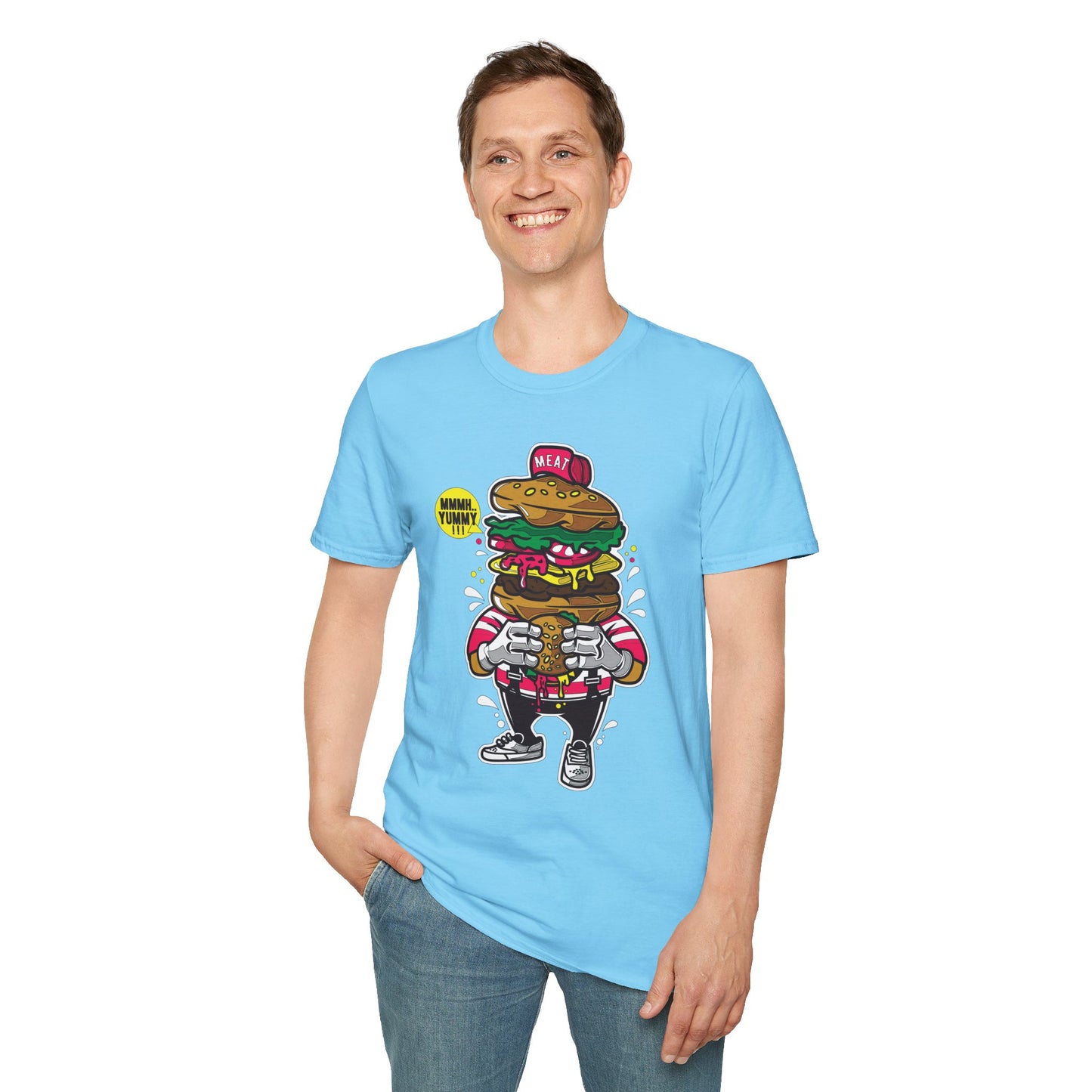 Cartoon T Shirt Animation T Shirt Funny Tee Unisex Gildan Softstyle 64000 Ring Spun Cotton