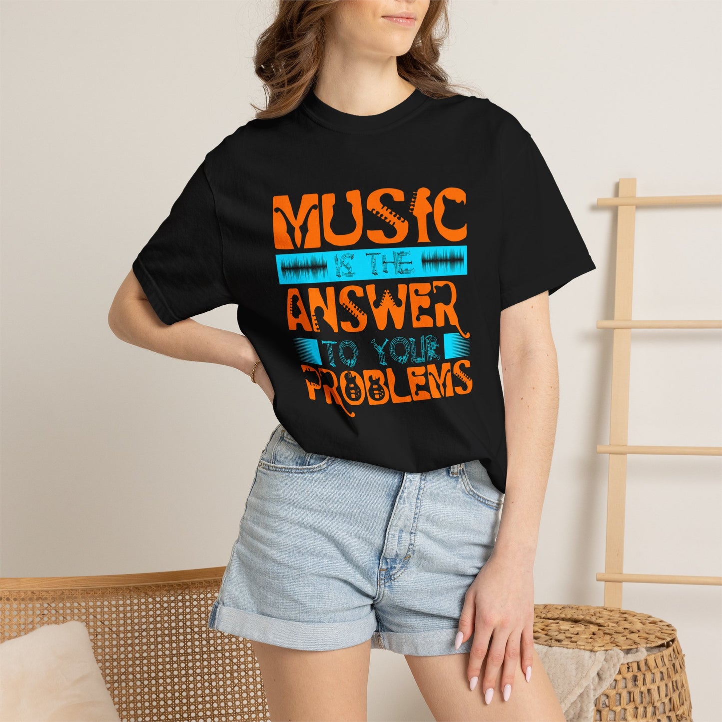 Music Graphic Design Unisex Cotton T-shirt 073