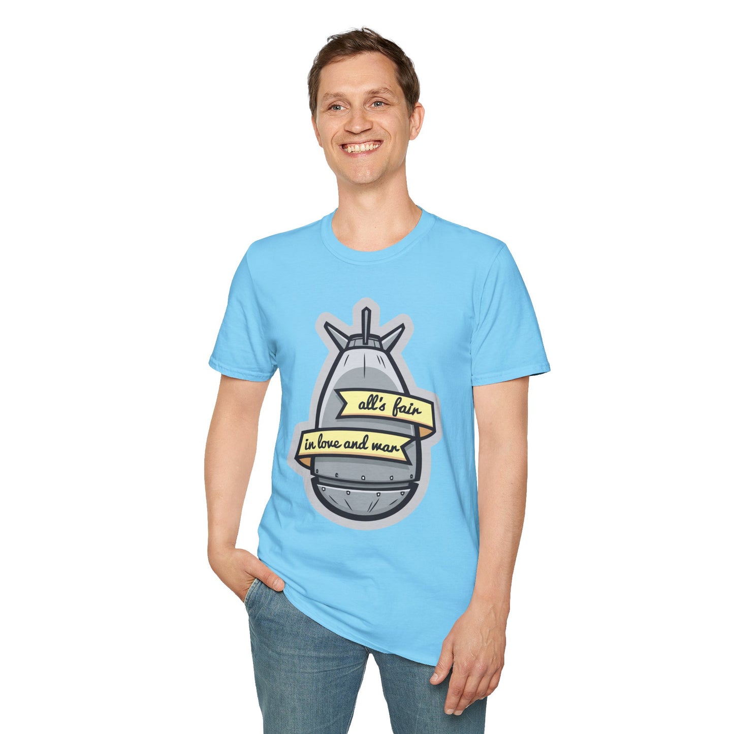 Cartoon T Shirt Animation T Shirt Funny Tee Shirt Unisex Gildan Softstyle 64000 100 Percent Cotton