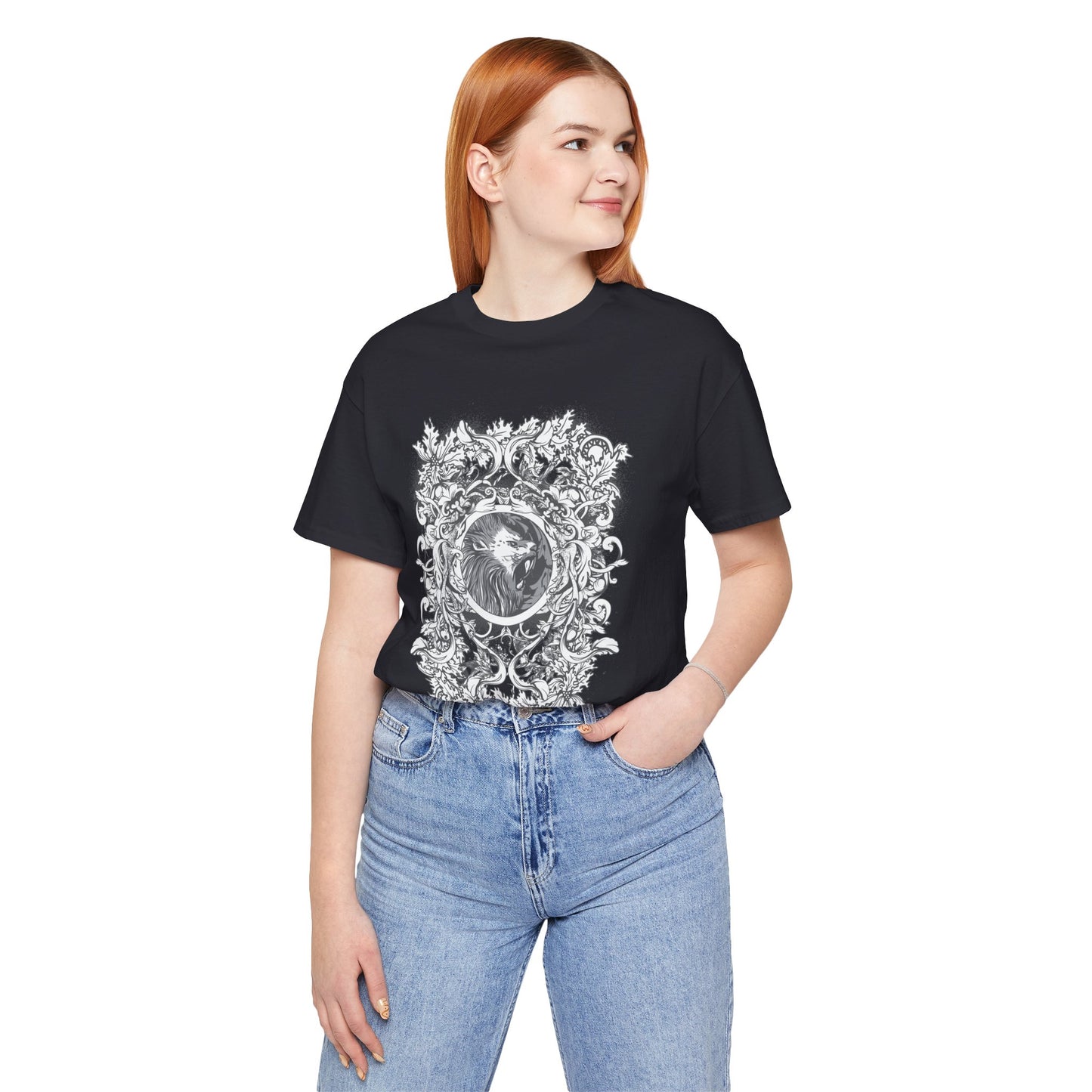 Gothic Illustration Graphic Unisex Cotton T-Shirt r18
