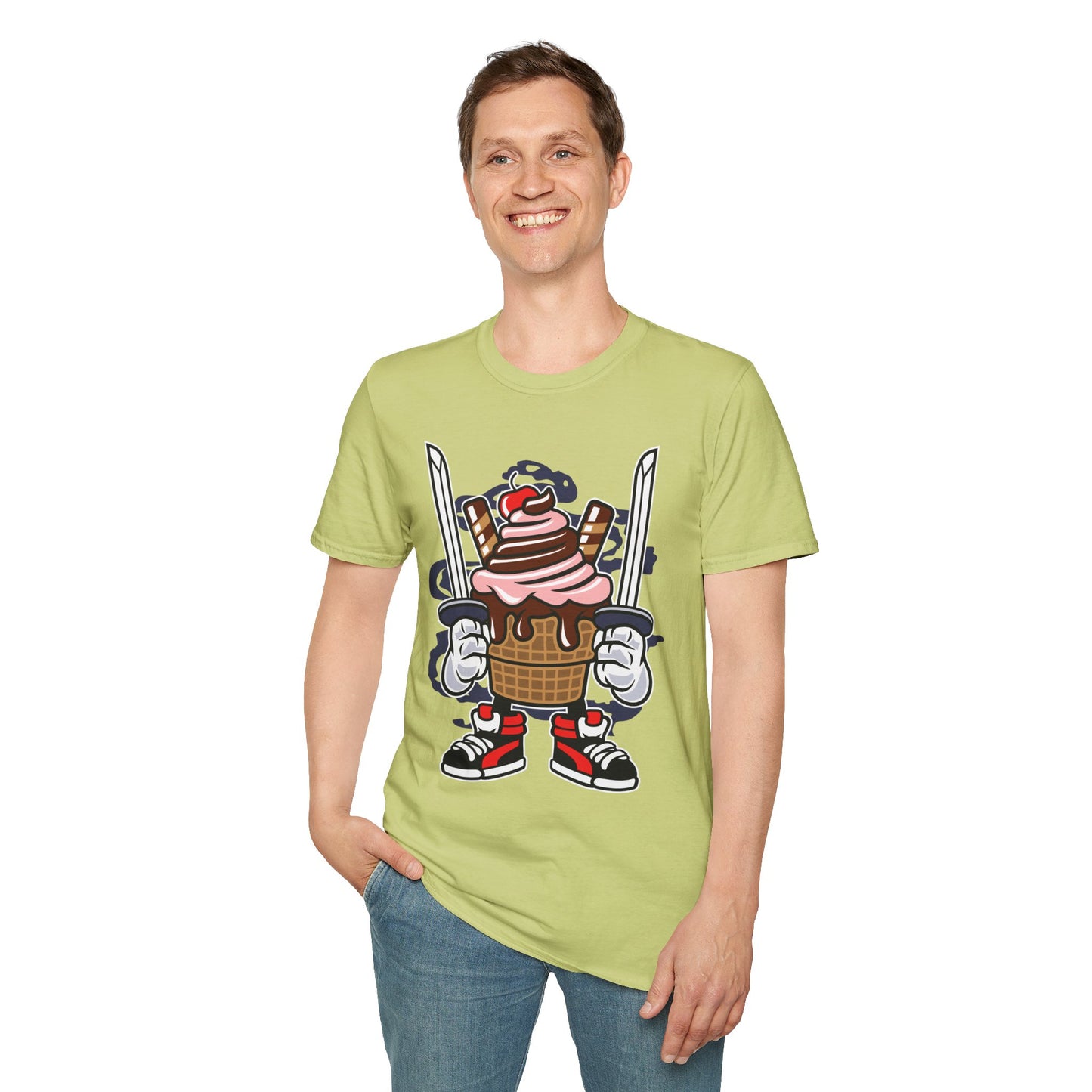 Cartoon T Shirt Unisex Animation Tee Funny Tee Gildan Softstyle 64000 Ring Spun Cotton 99