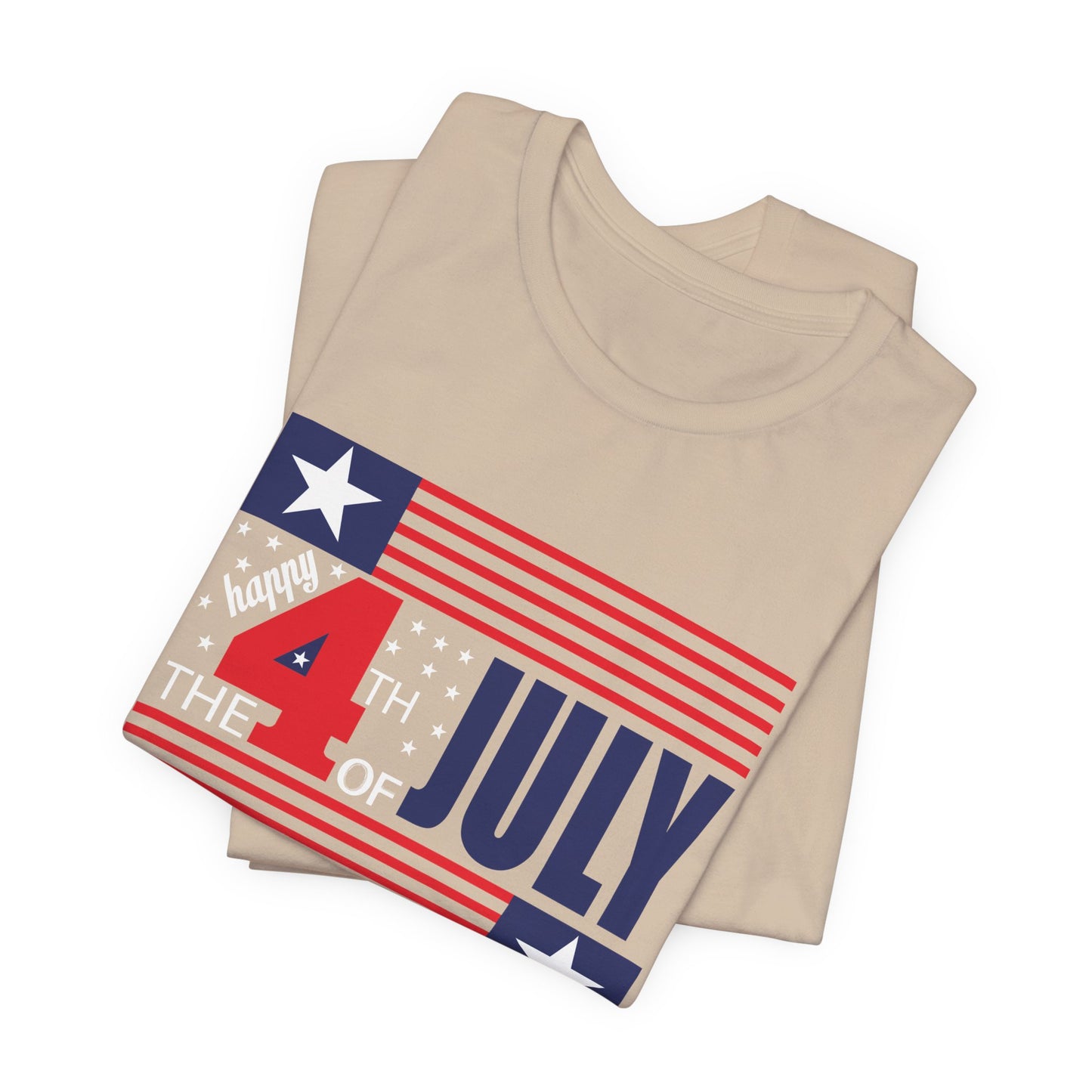 4th of July Flag Independence Day Graphic Unisex Cotton T-Shirt 014