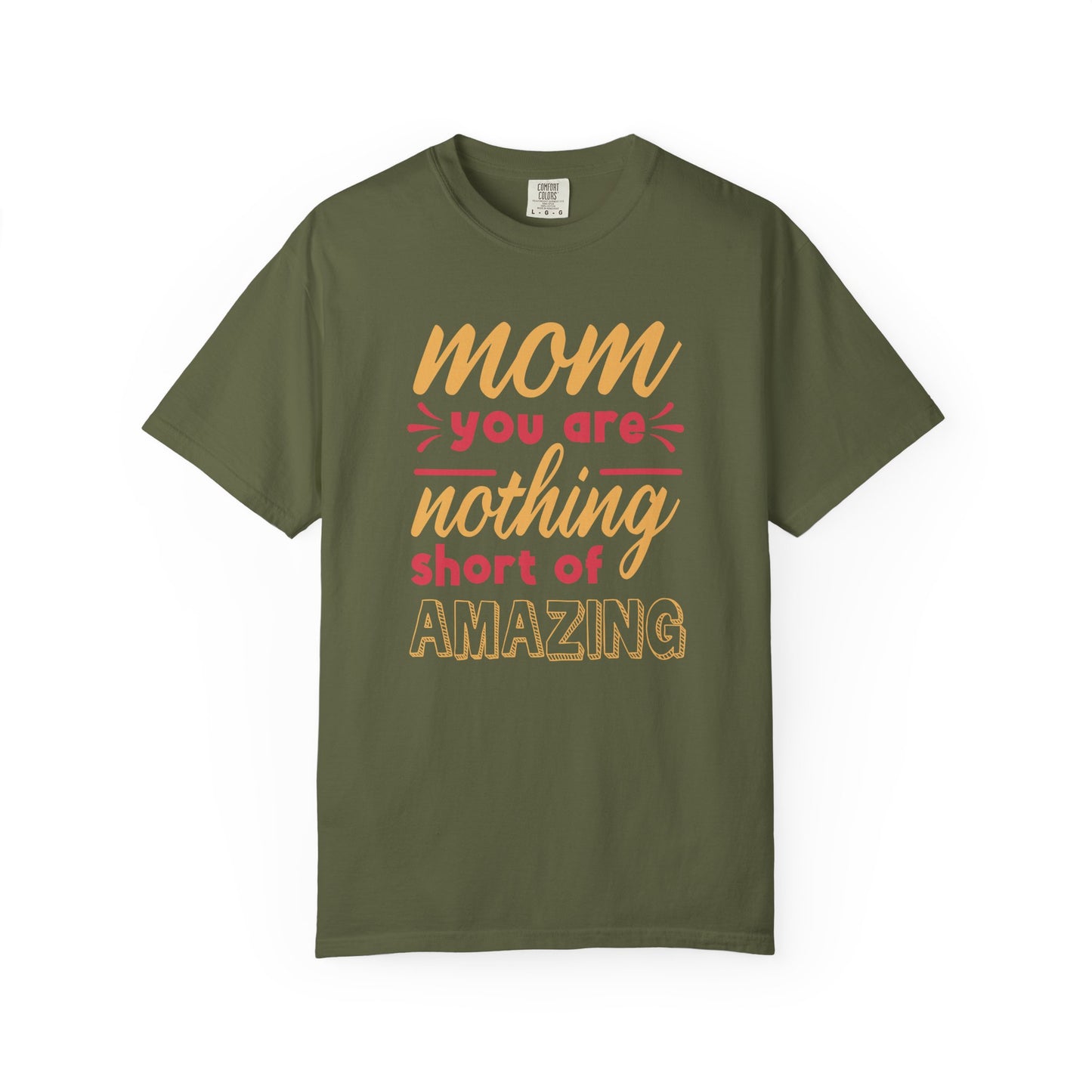 Mom T-shirt Mother's Day Mama Tee Unisex Comfort Colors Garment-Dyed Cotton h21