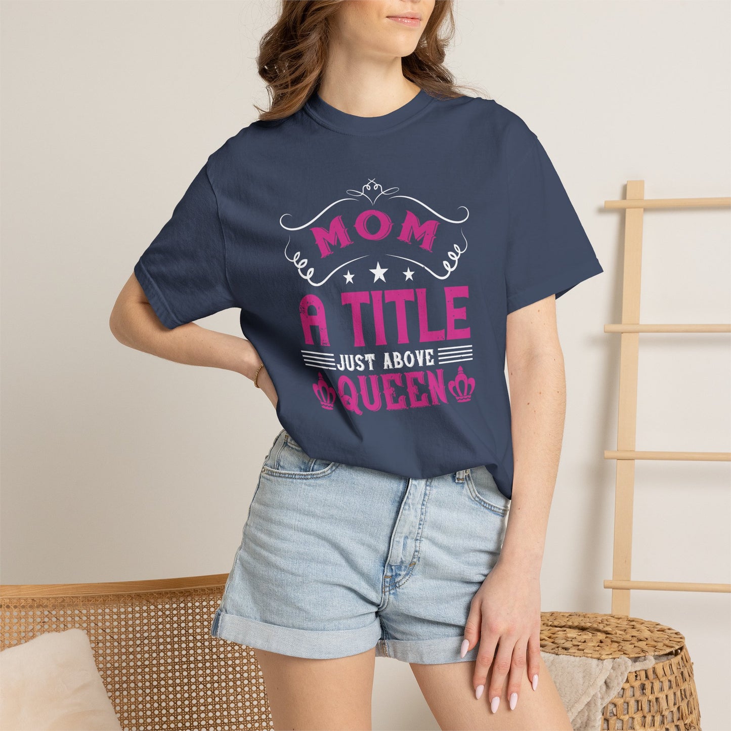Mom T-shirt Mother Day Mama Tee Unisex Comfort Colors Garment-Dyed Cotton h78