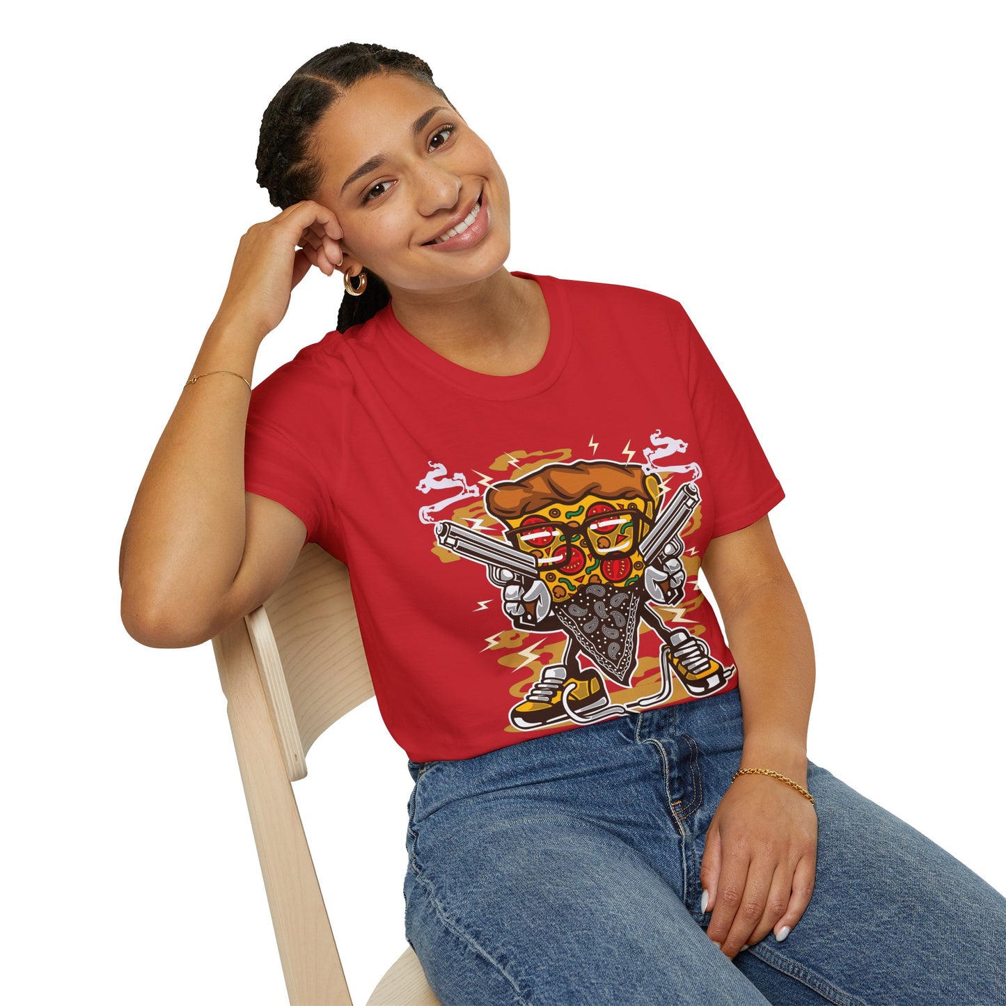 Cartoon Animation Tee Shirt Unisex Funny Graphic Gildan Softstyle 64000 Cotton Tee
