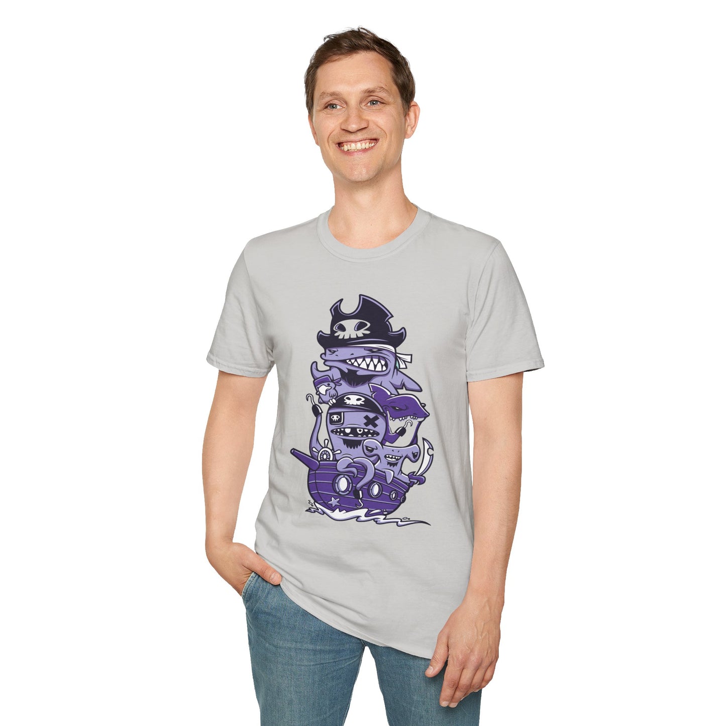 Cartoon T Shirt Animation Tee Unisex Softstyle 64000 100 Percent Ring Spun Cotton Funny Graphic Tee