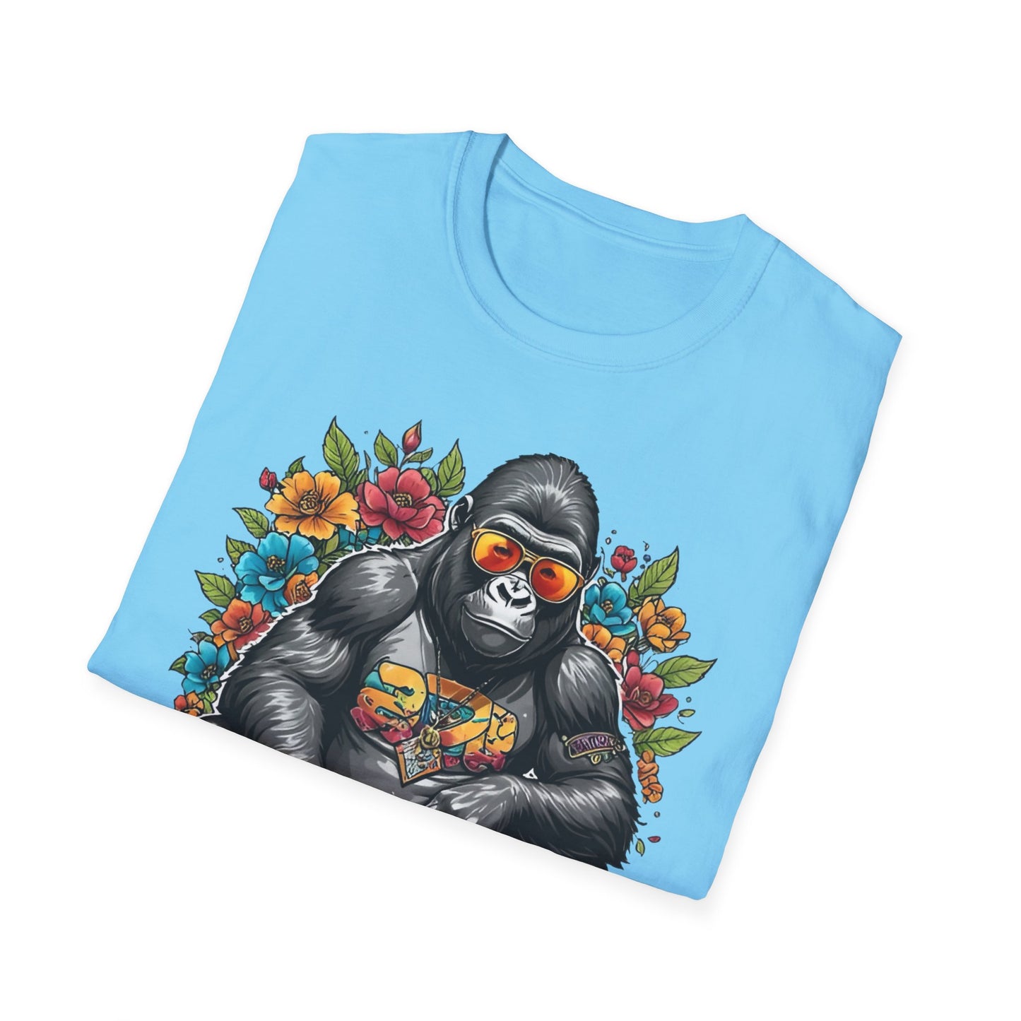 Animals Tees, Funny Animals Shirt, T Shirts with Funny Animals, T-Shirt with Gorilla, Monkey Tees