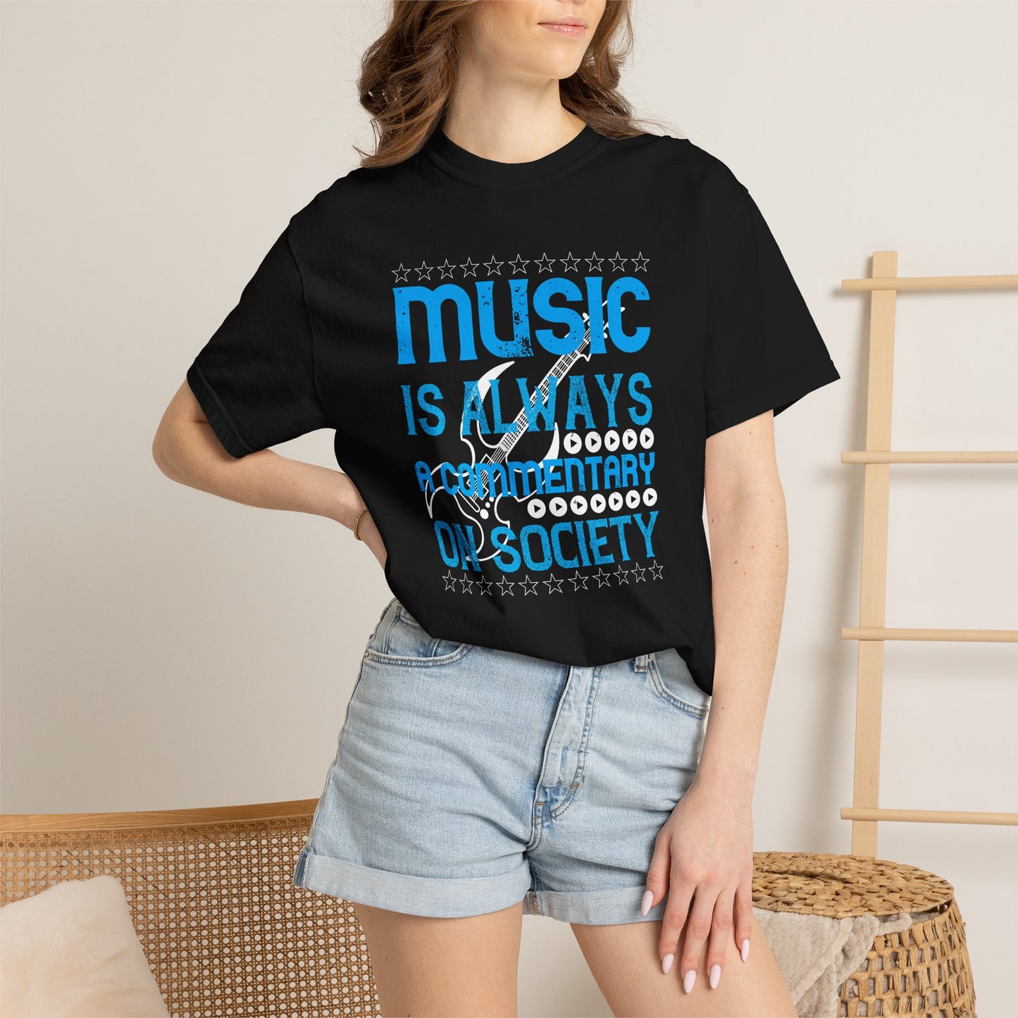 Music Graphic Design Unisex Cotton T-shirt m26
