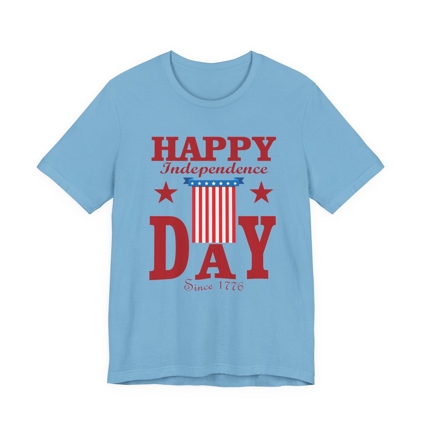 Happy Independence Day Graphic Unisex Cotton T-Shirt 018
