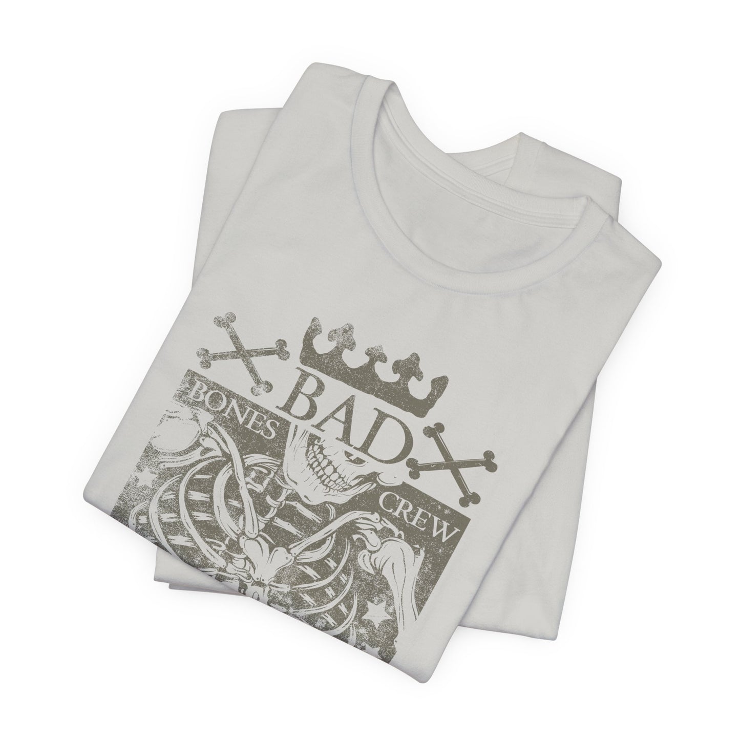 Skeleton Ribcage Tee Bones Crew Graphic Shirt A-10