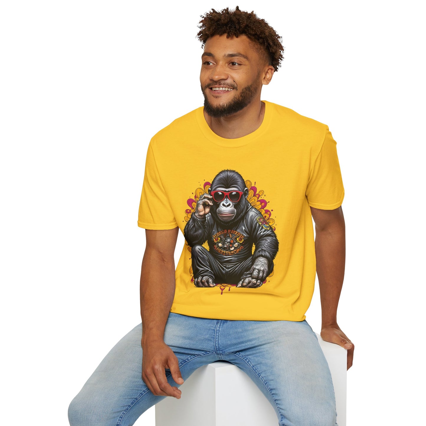 Animals Tees, Funny Animals Shirt, T Shirts with Funny Animals, T-Shirt with Gorilla, Monkey Tees