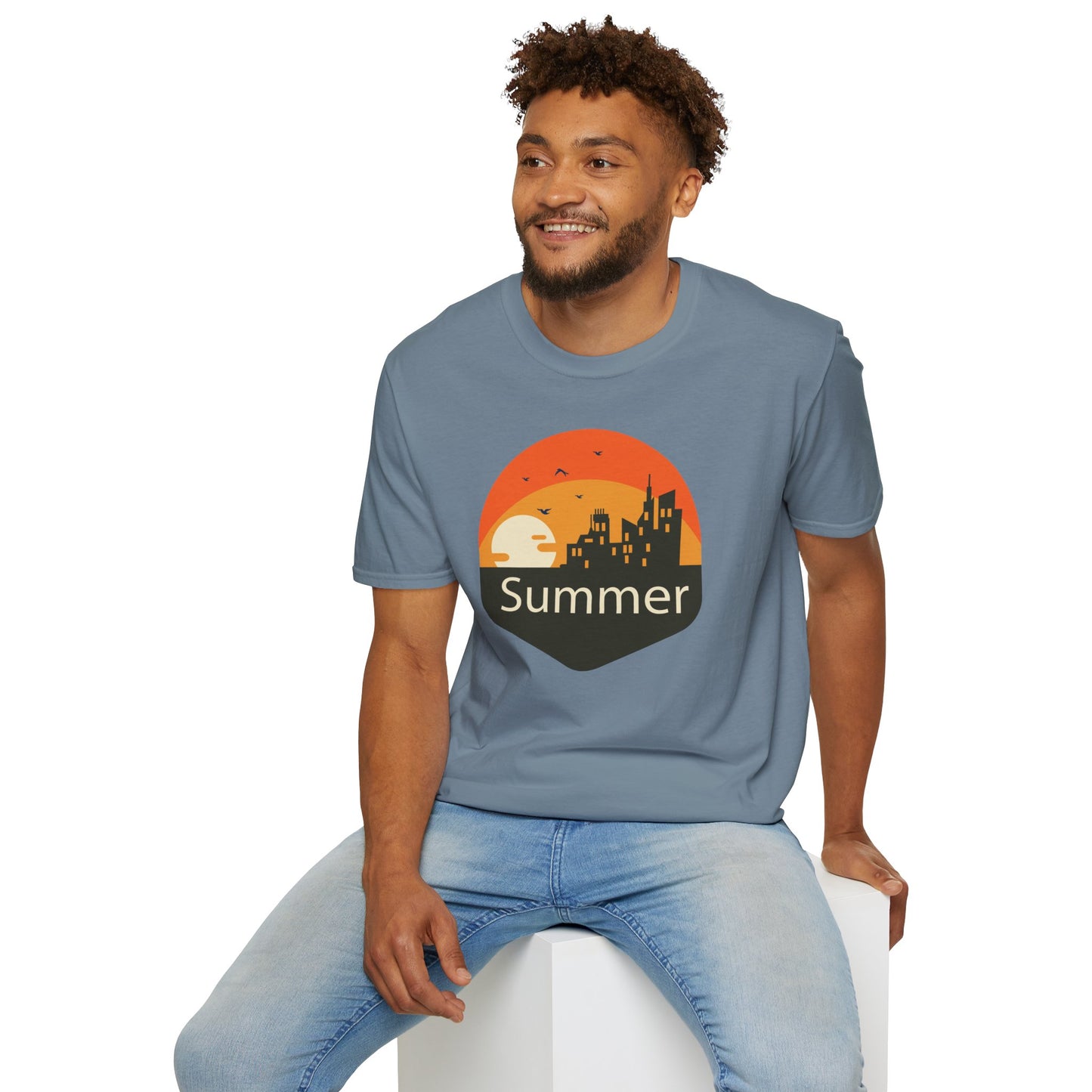 Summer T-Shirt, Summer Design Shirts, Art Tee Shirt with Summer Design - 6